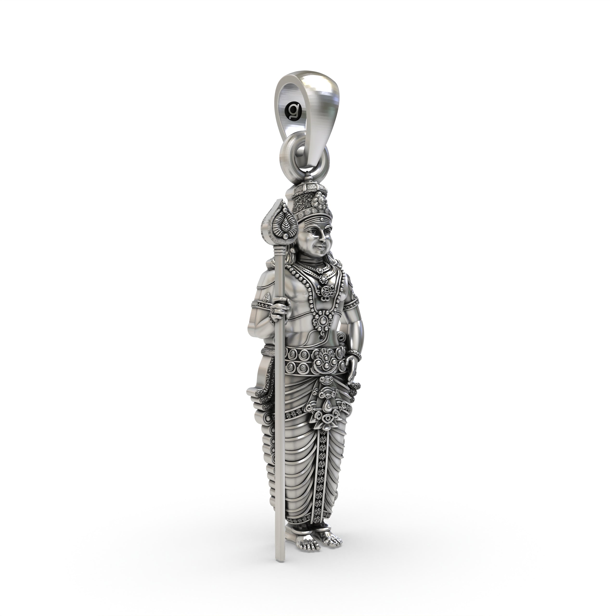 925 Silver Kartikeya Pendant | Murugan God Necklace India