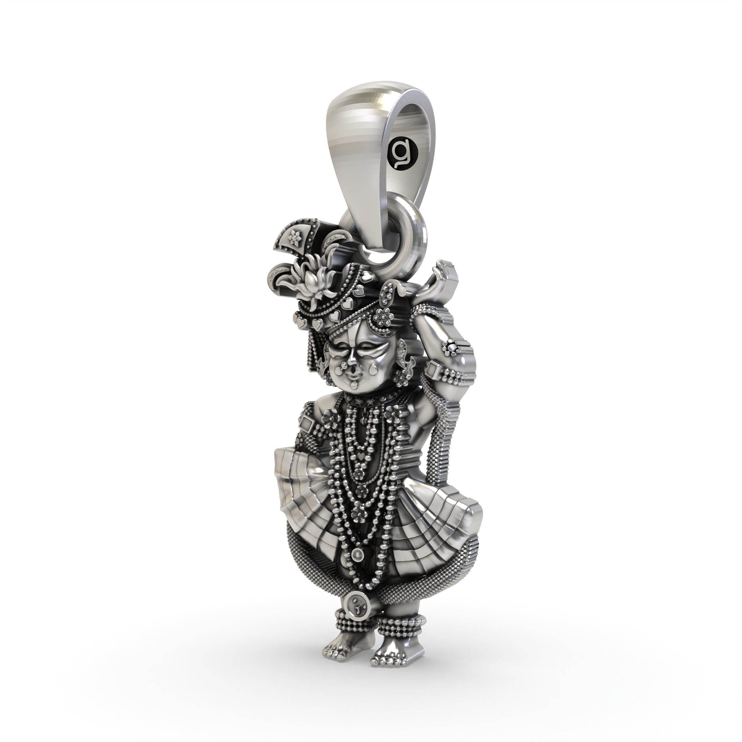 925 Silver Srinathji Pendant | Nathdwara Shreenathji Idol