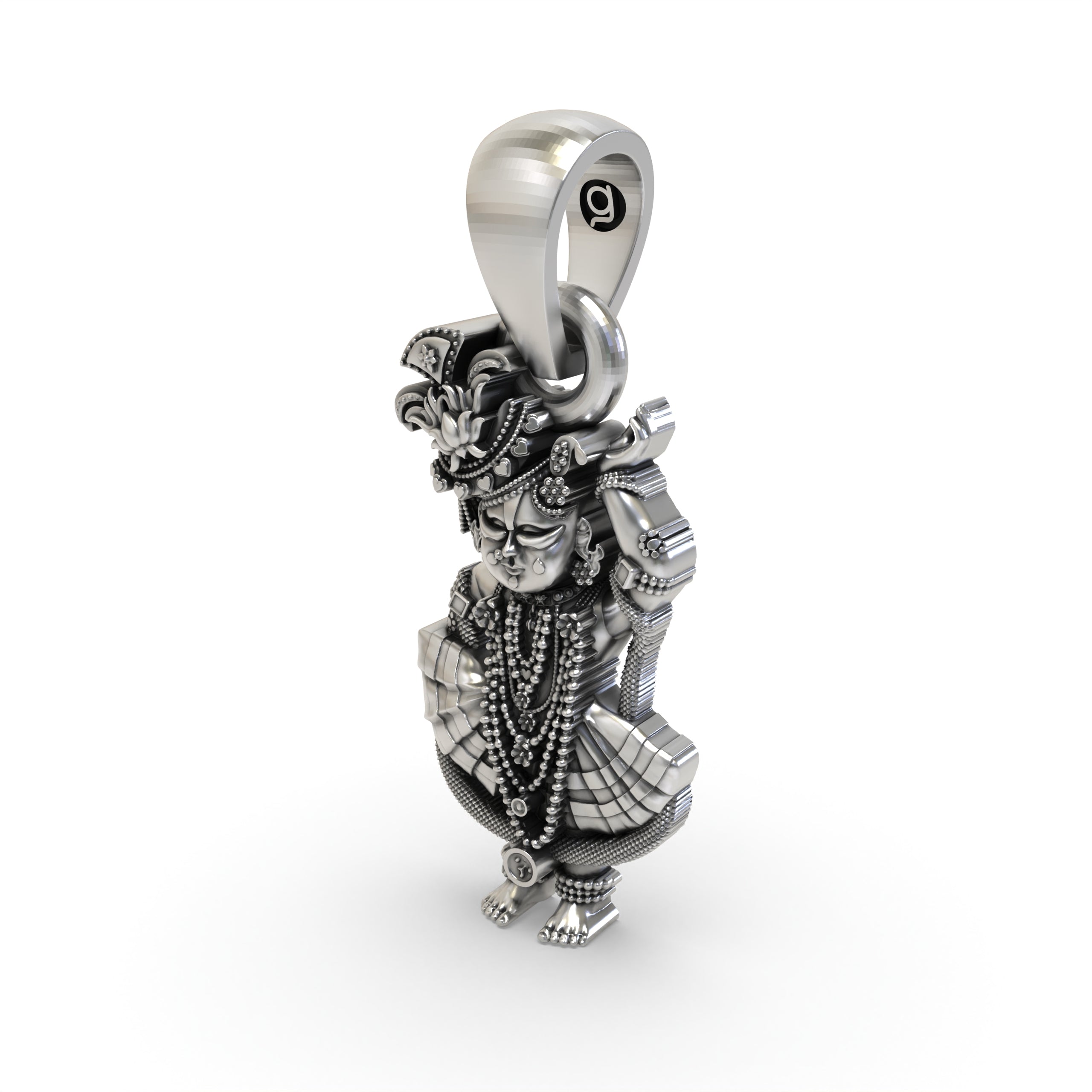 925 Silver Srinathji Pendant | Nathdwara Shreenathji Idol