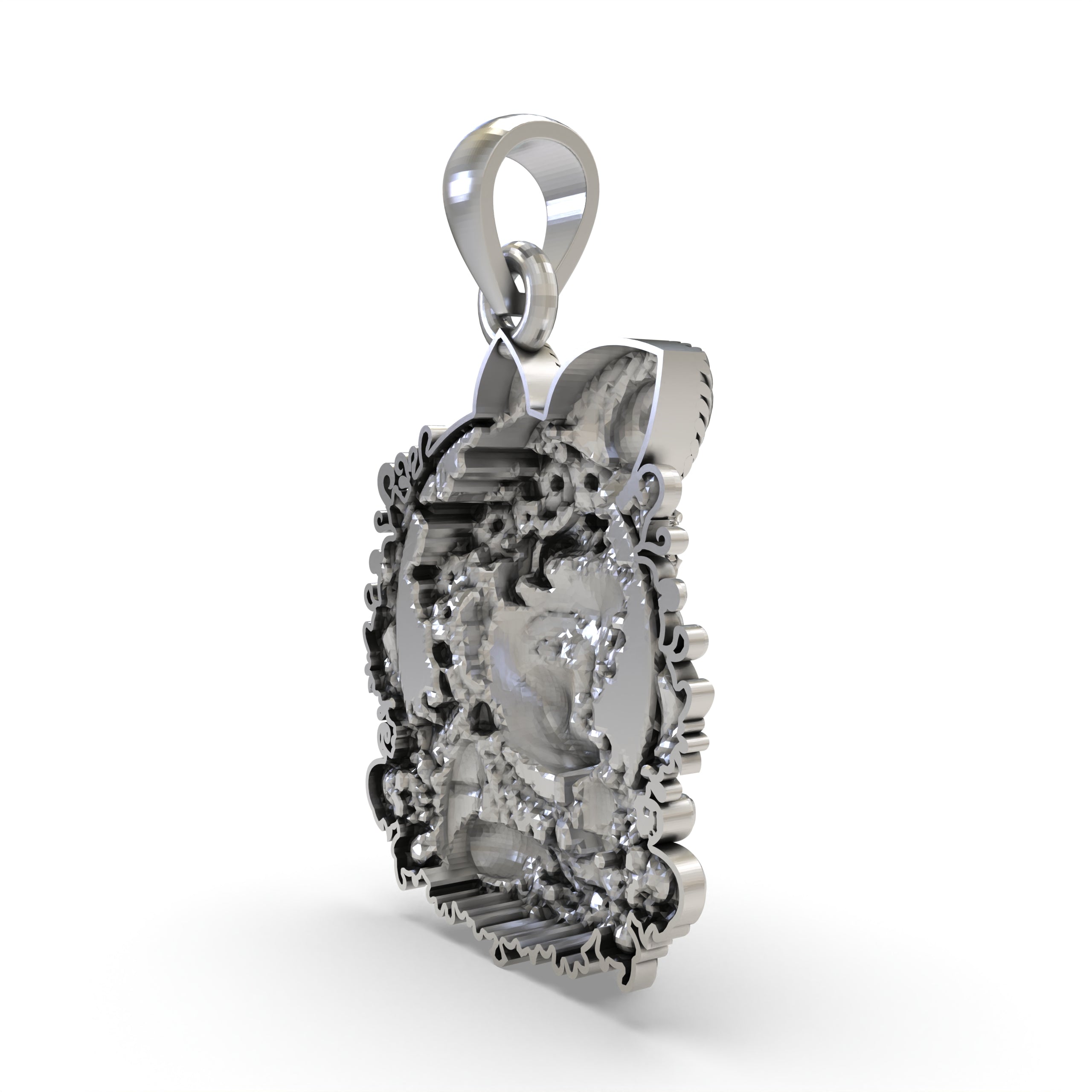 Bal Krishna Face Pendant in 925 Sterling Silver | Cute Krishna Jewelry | Handmade Hindu God Pendant for Devotion & Blessings