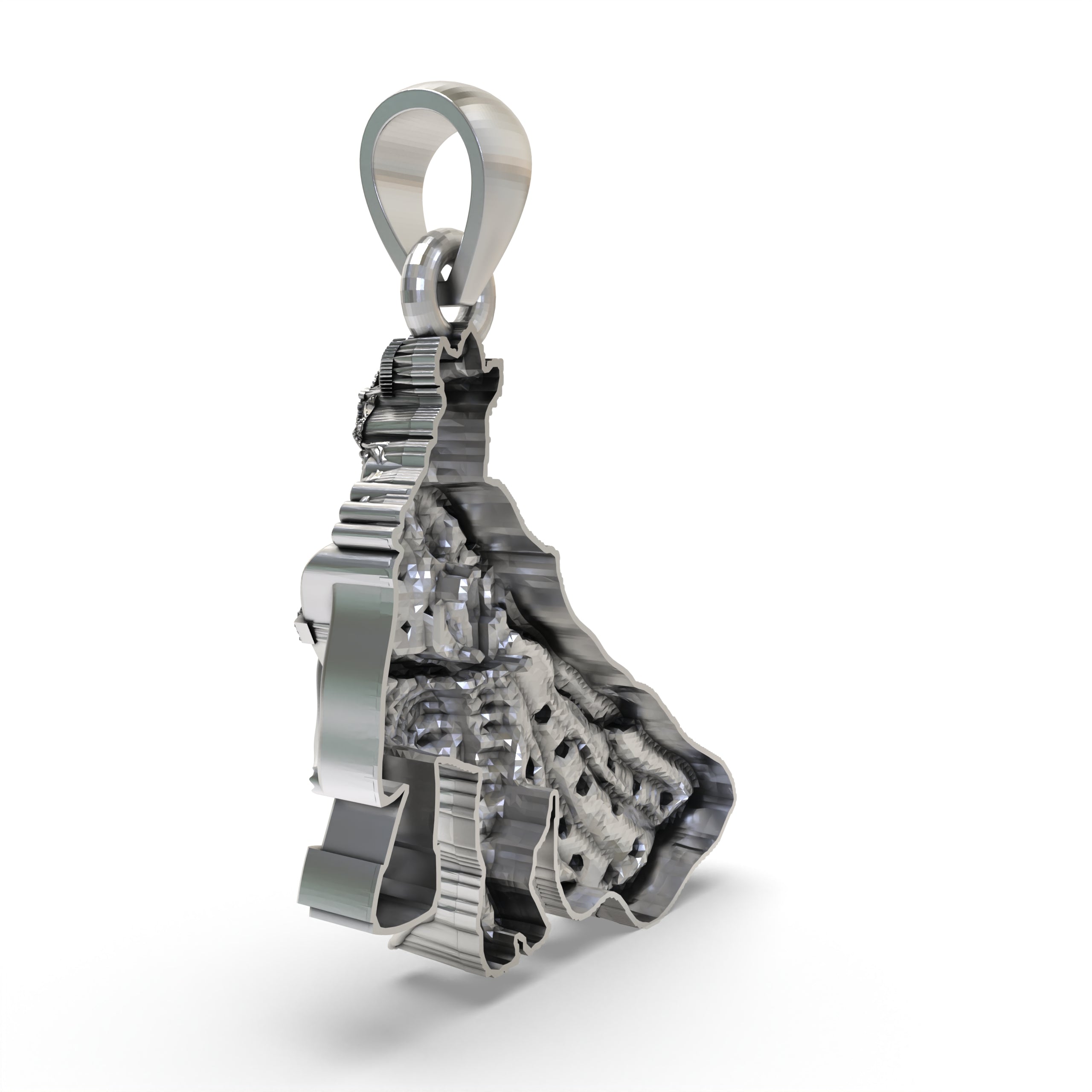 Radha Krishna Pendant in 925 Sterling Silver | Divine Love & Spiritual Jewelry | Handmade Hindu God Pendant
