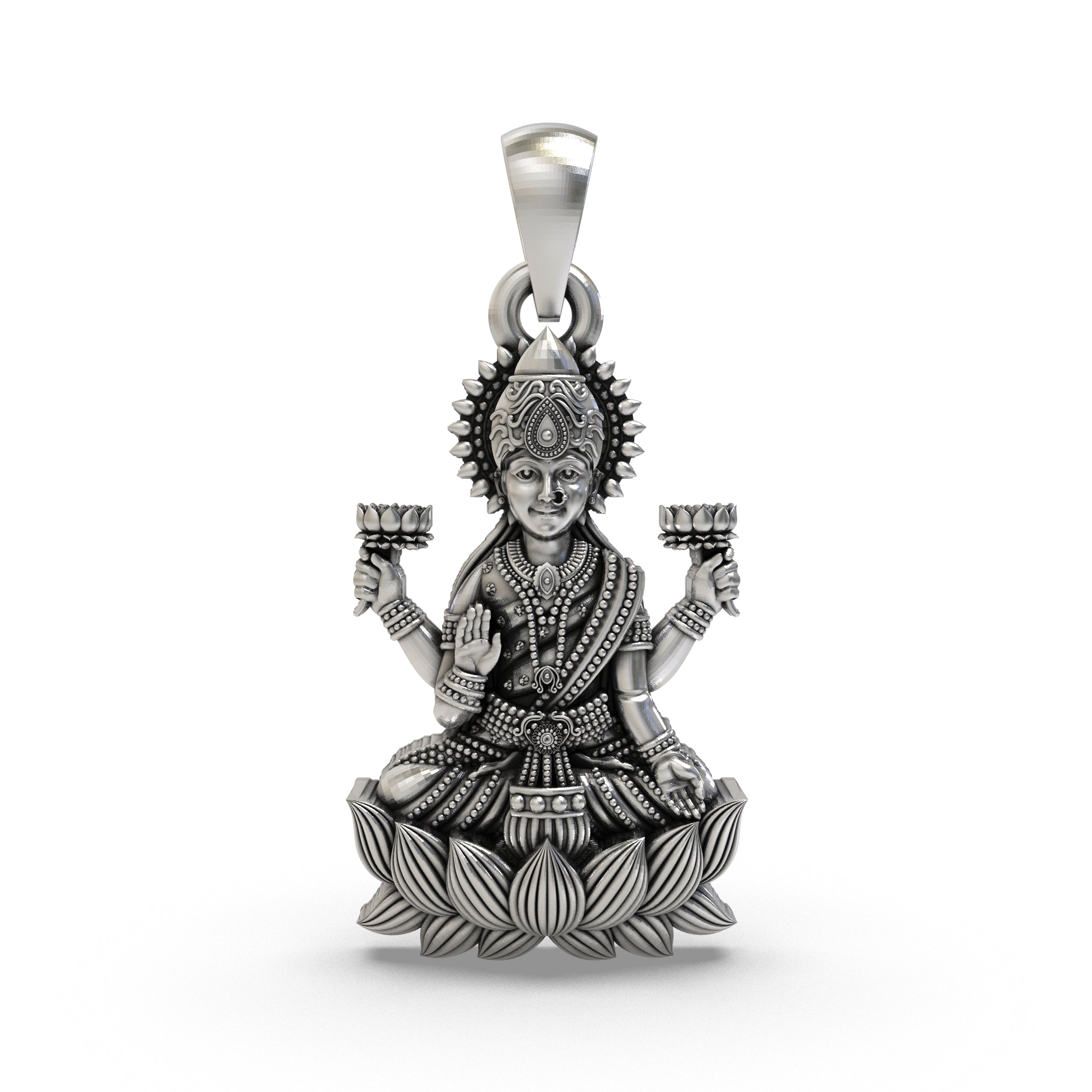 Lakshmi Maa Pendant – 925 Sterling Silver