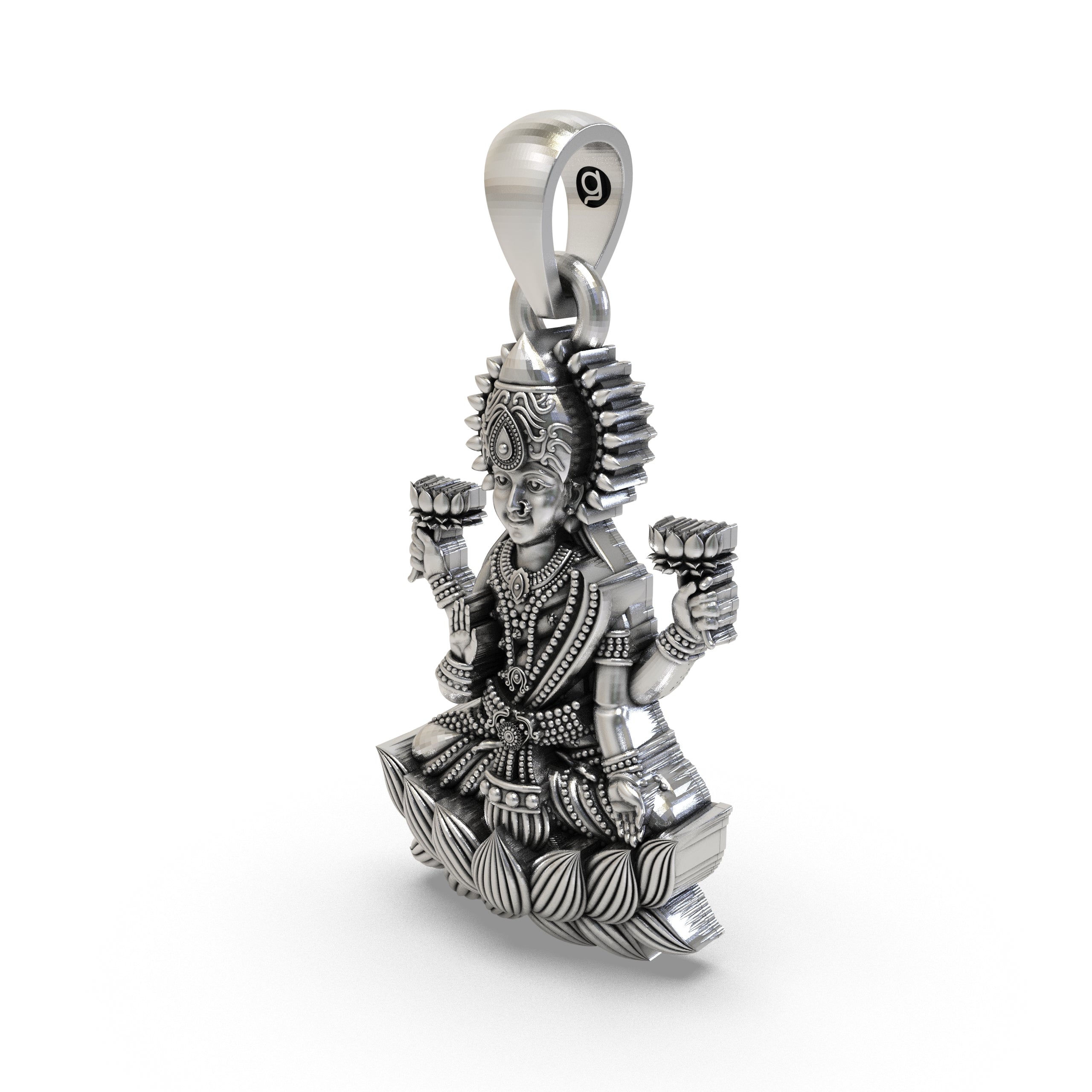 Lakshmi Maa Pendant – 925 Sterling Silver