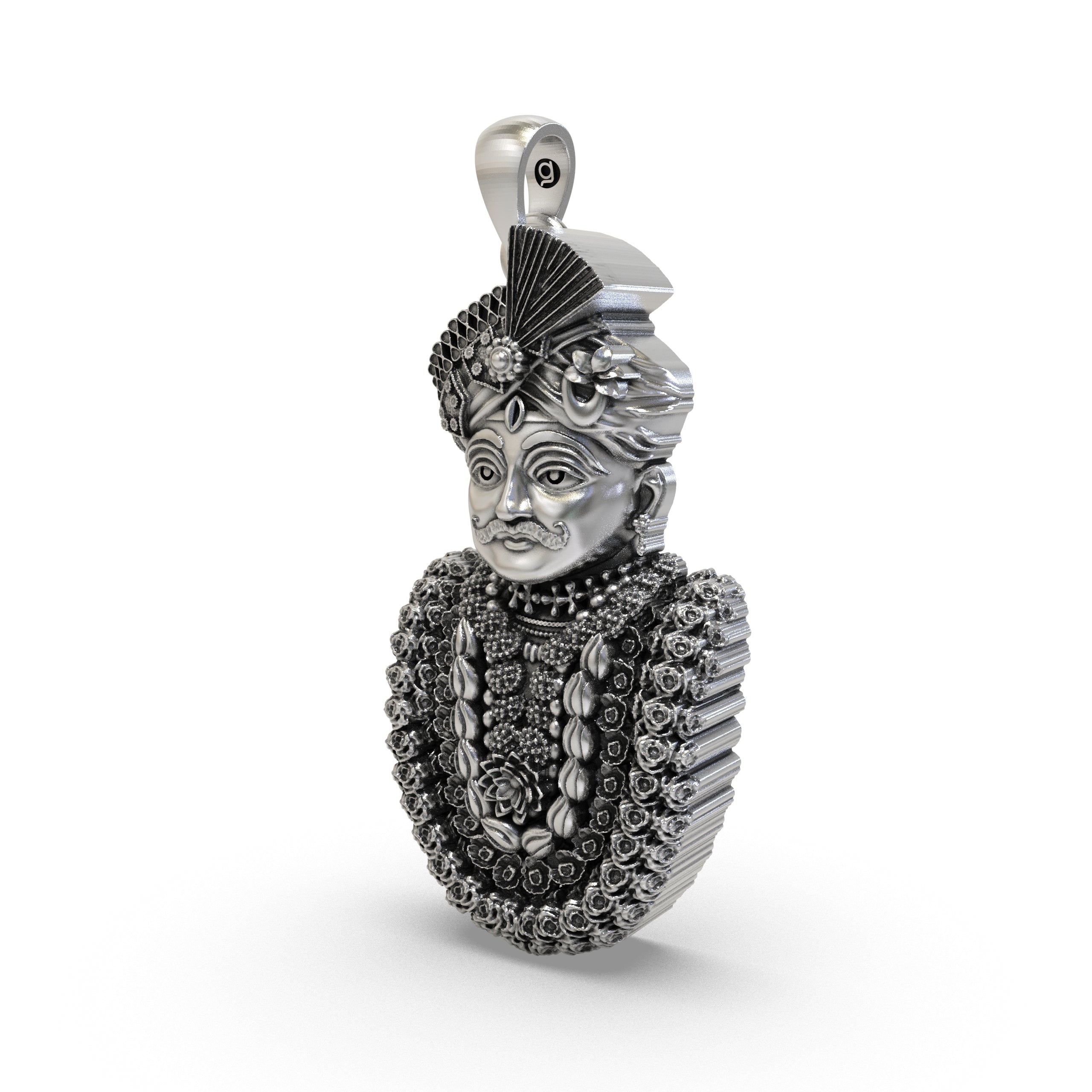 925 Sterling Silver Mahakaleshwar Pendant — Lord Shiva Mahakal Face