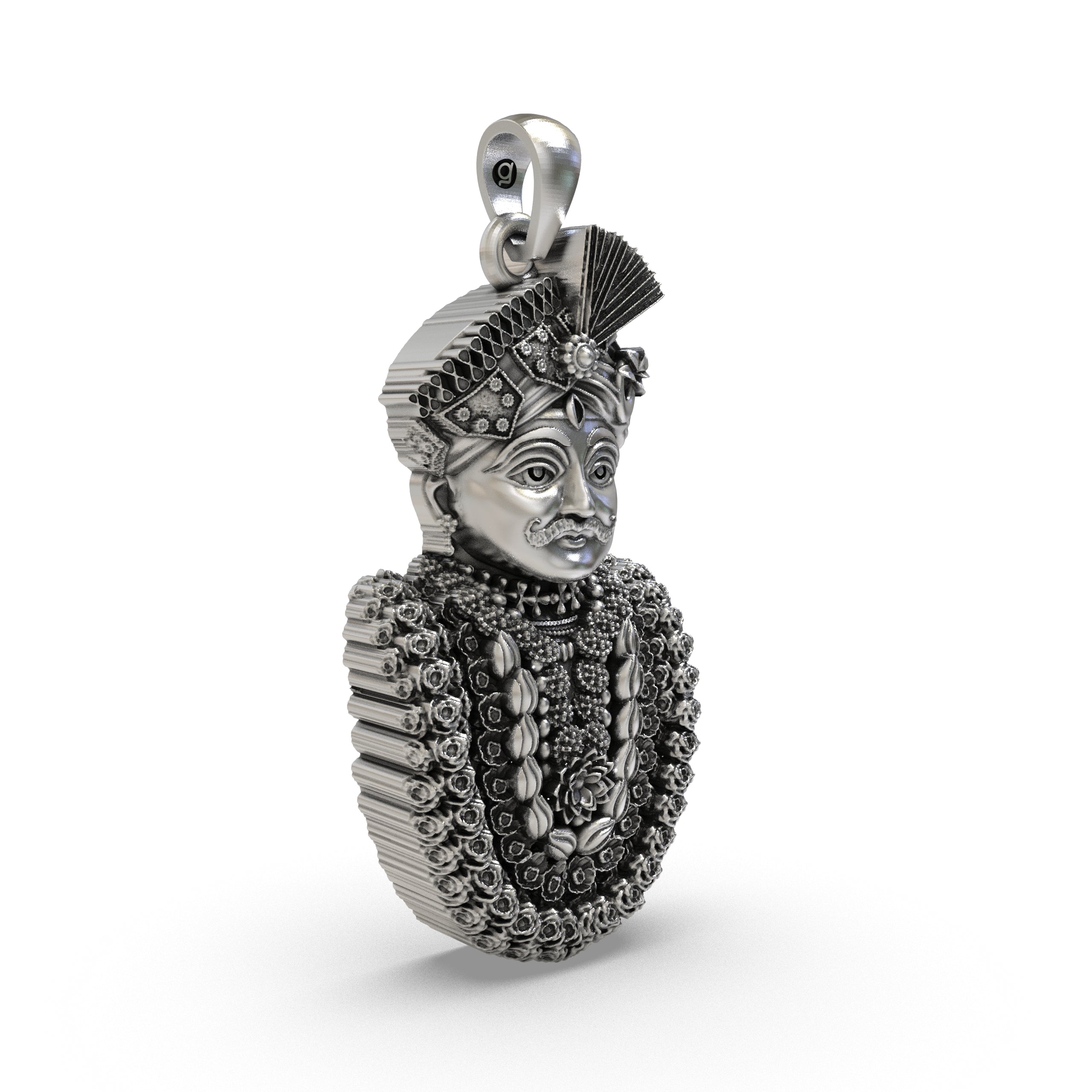 925 Sterling Silver Mahakaleshwar Pendant — Lord Shiva Mahakal Face