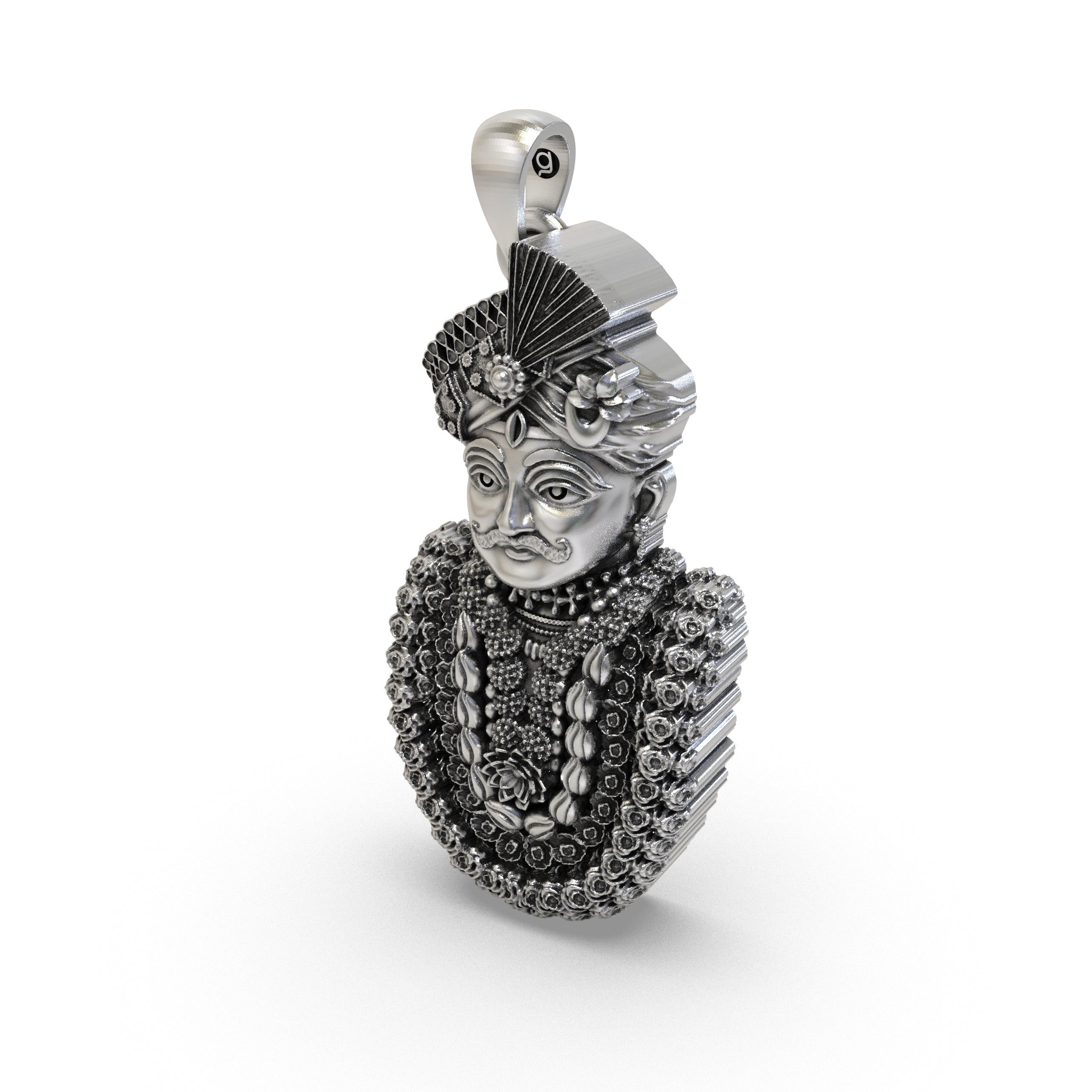 925 Sterling Silver Mahakaleshwar Pendant — Lord Shiva Mahakal Face
