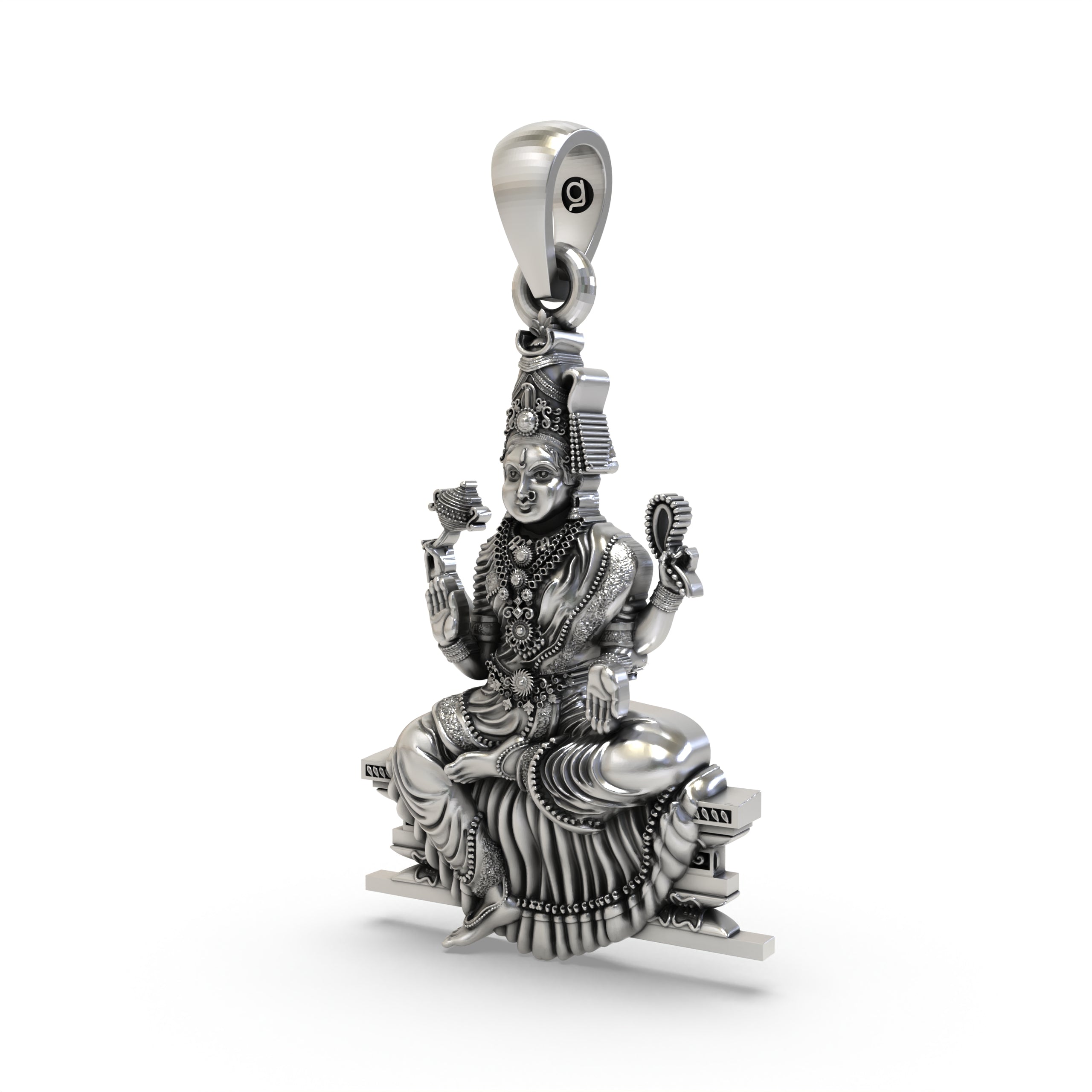 Bhuvaneshvari 925 Silver Pendant for Healing & Positive Energy