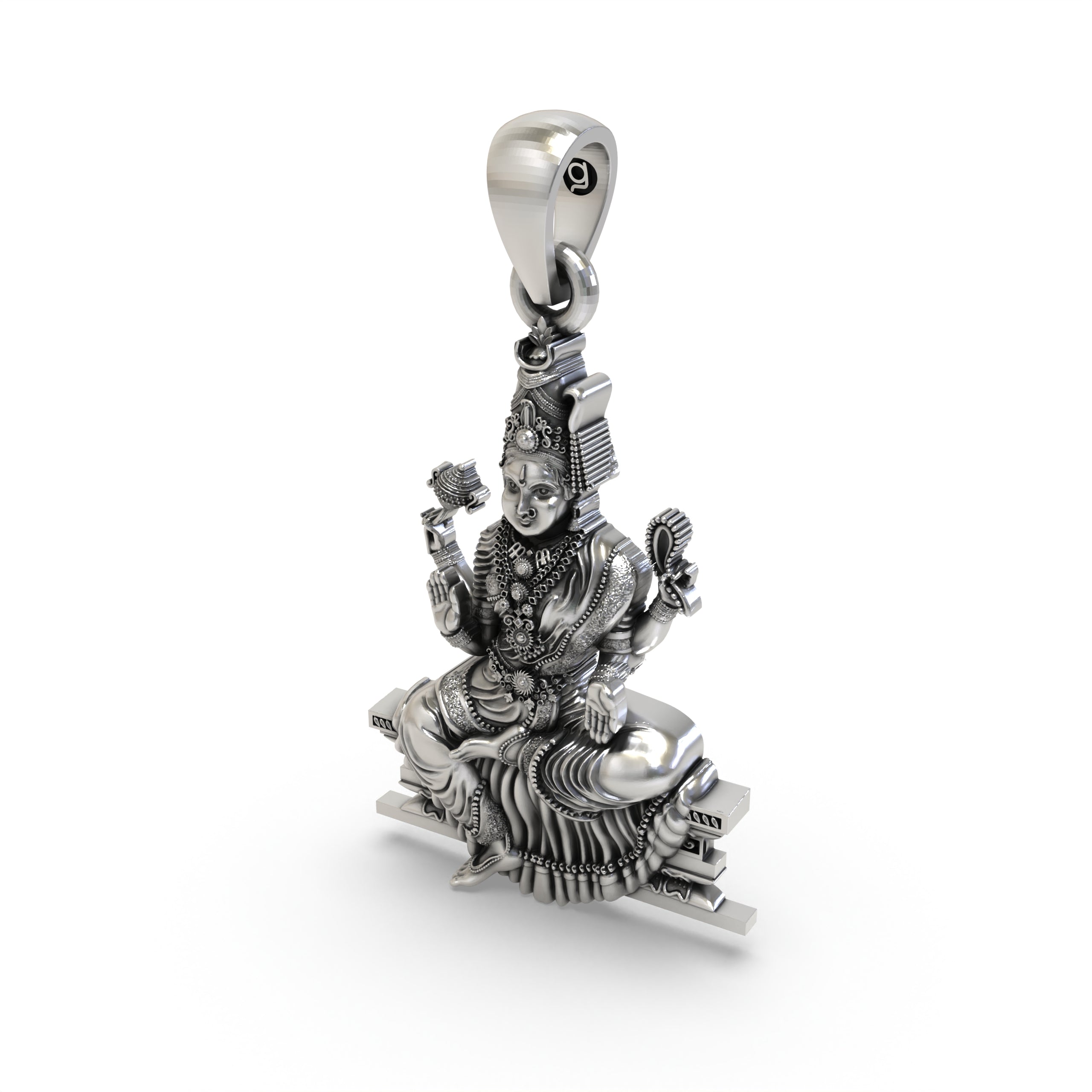 Bhuvaneshvari 925 Silver Pendant for Healing & Positive Energy