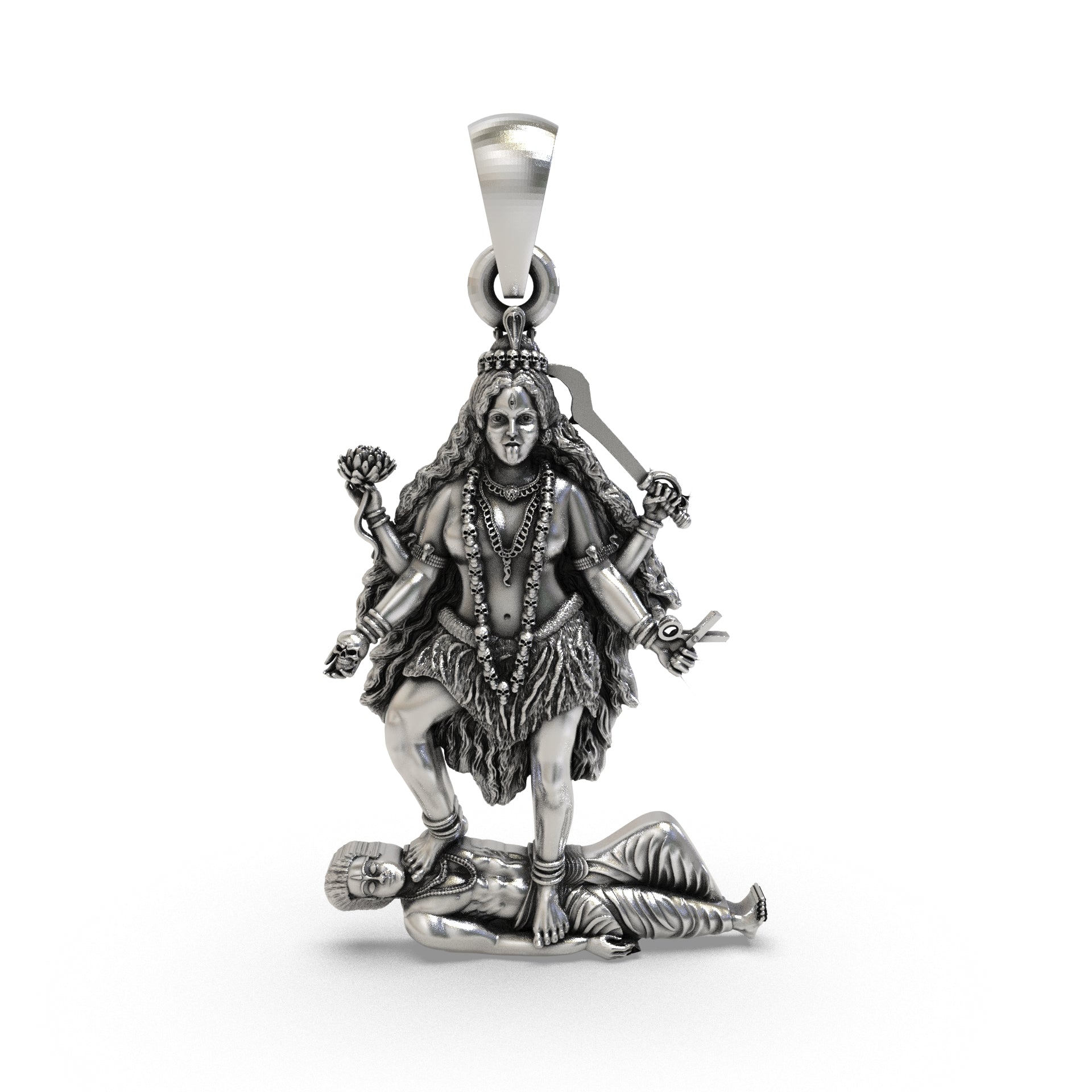 Tara Mahavidya 925 Silver Pendant for Protection & Healing