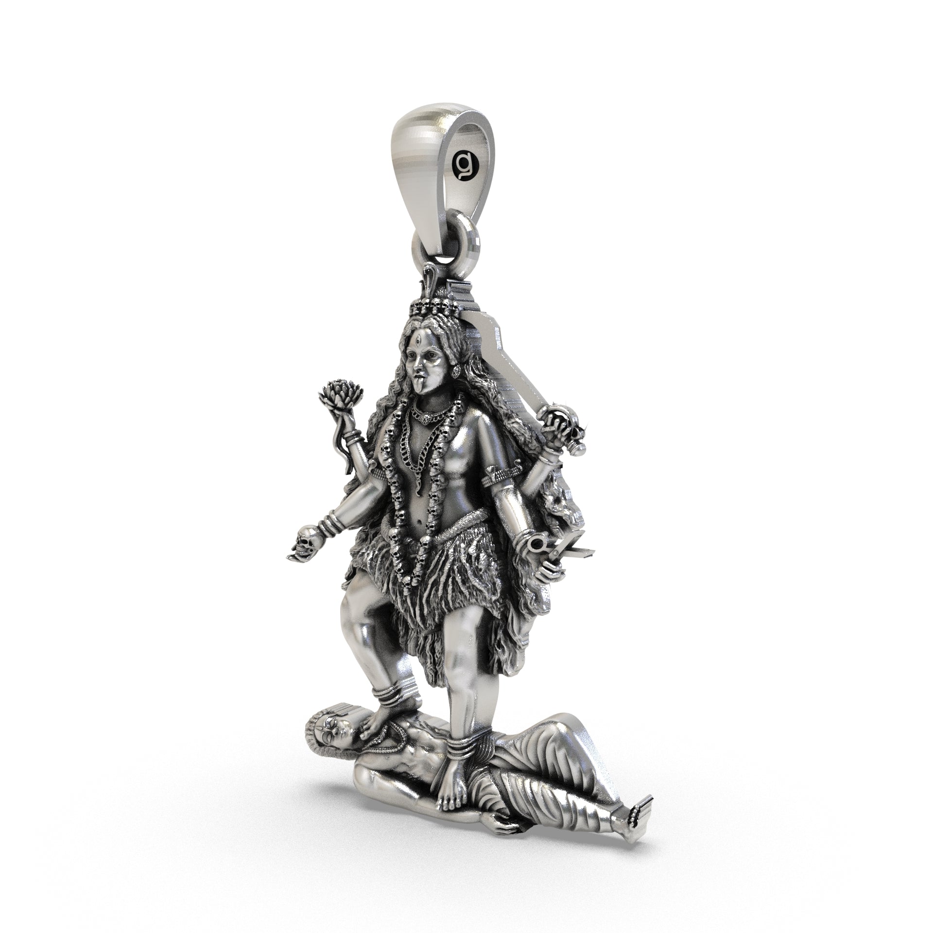 Tara Mahavidya 925 Silver Pendant for Protection & Healing