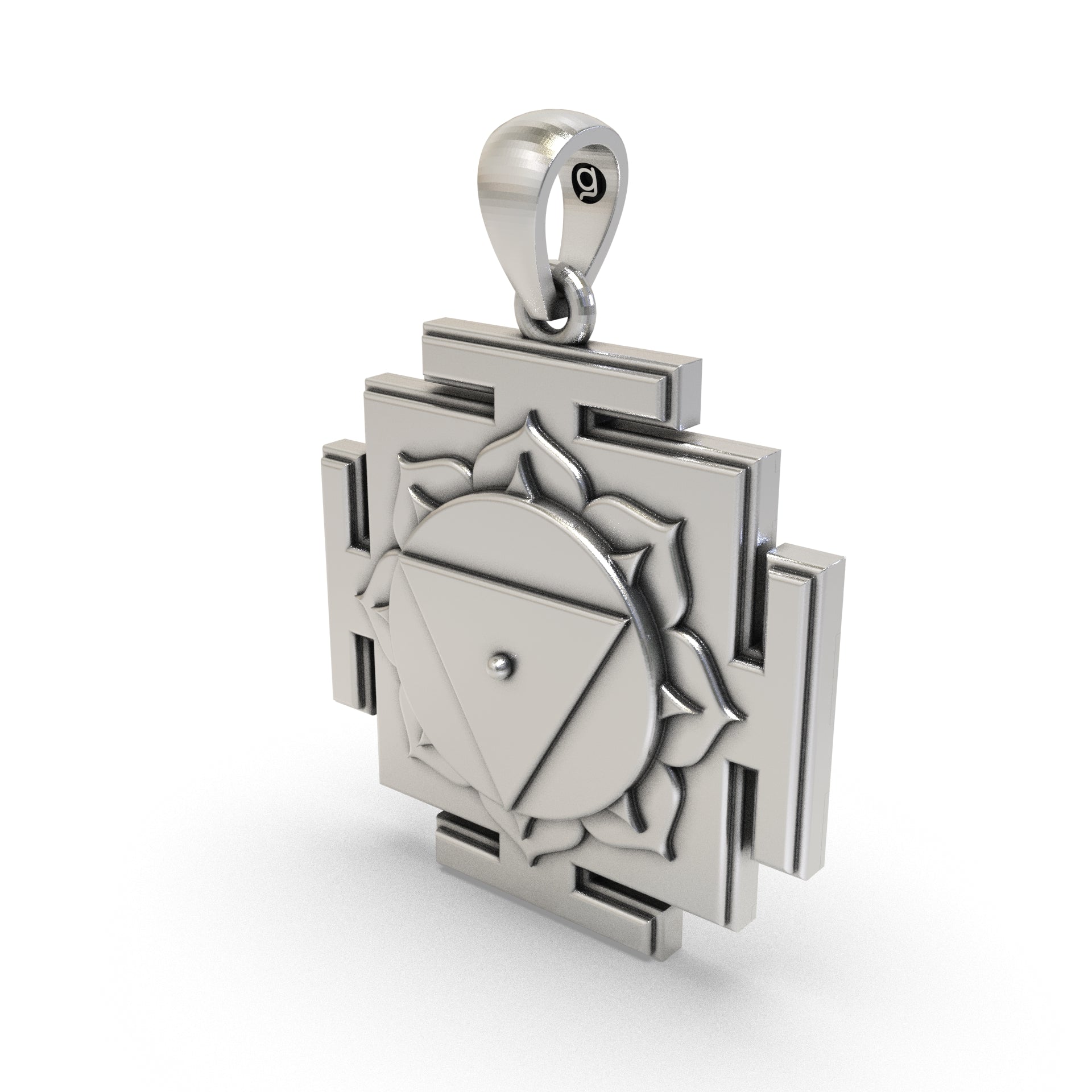 925 Silver Tara Yantra Pendant – Sacred Mahavidya Symbol for Wisdom, Protection & Obstacle Removal