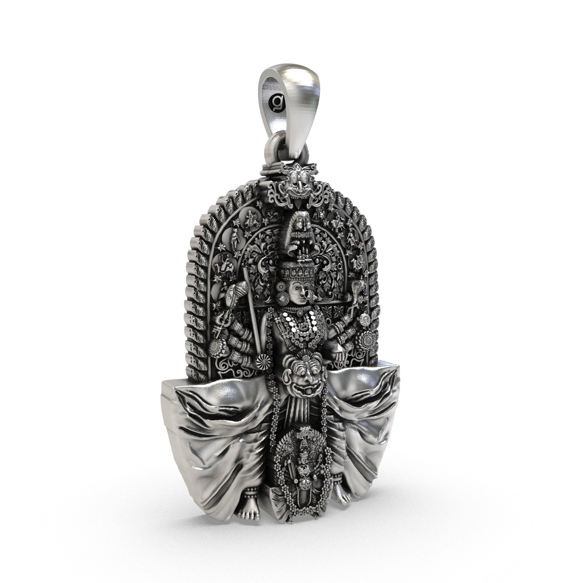 Handcrafted 925 silver Marikamba Amman pendant