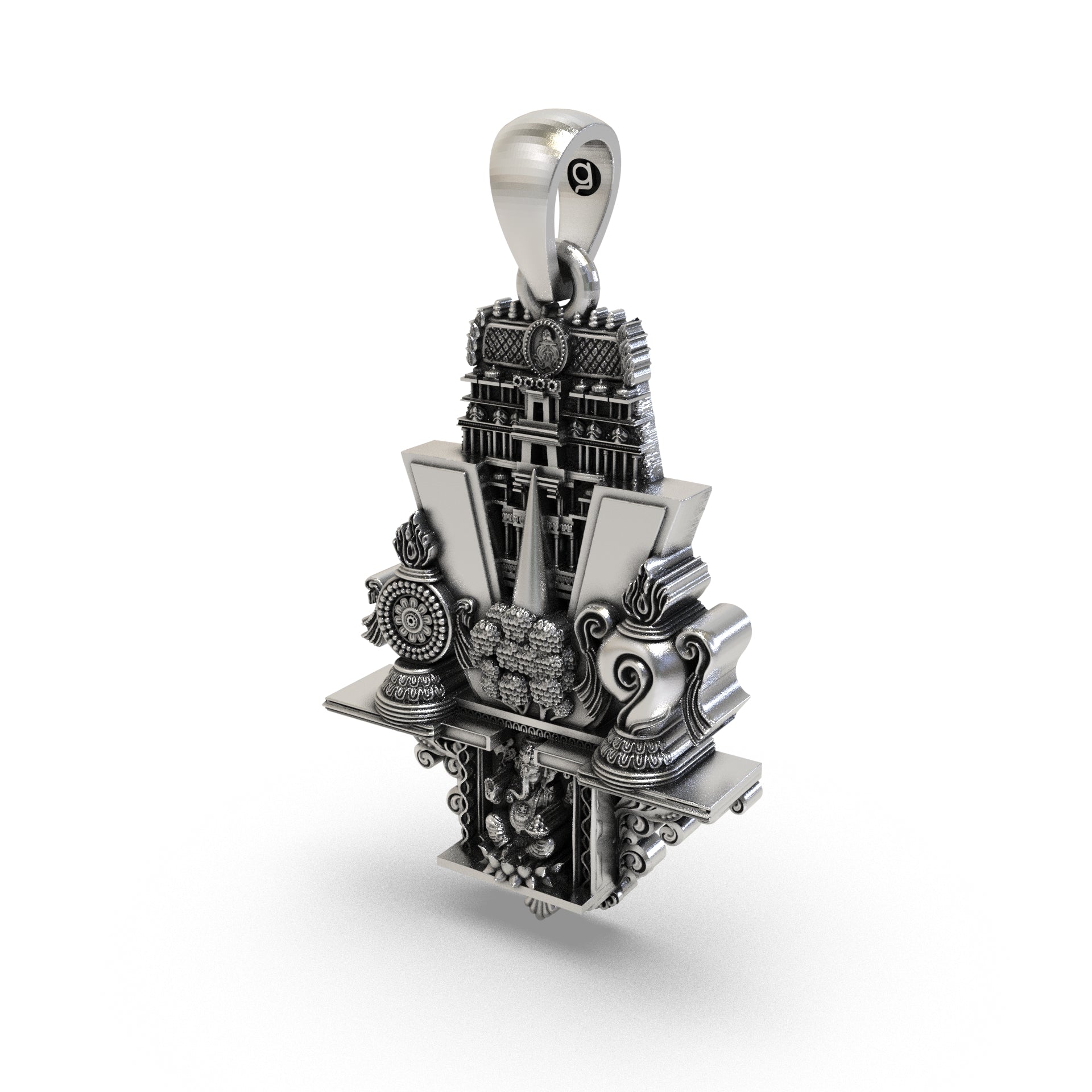 Tirupati Balaji pendant devotional silver jewelry