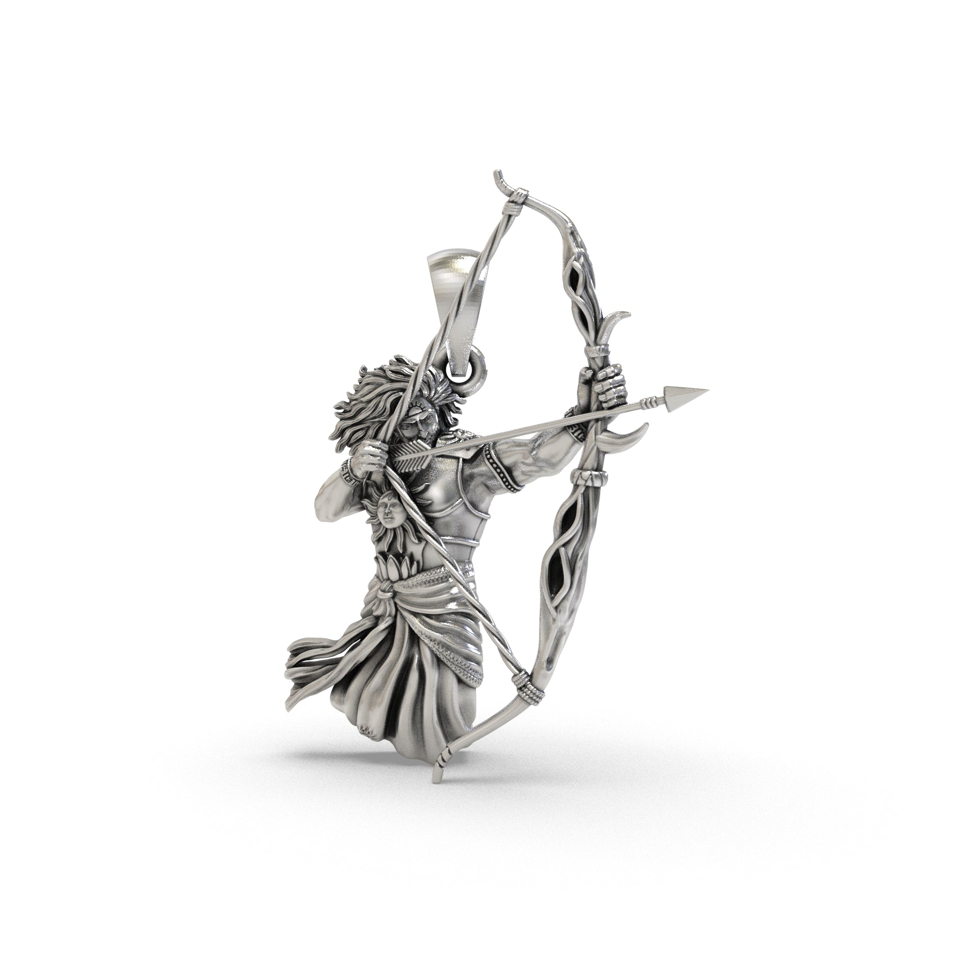 Karna 925 silver pendant front view