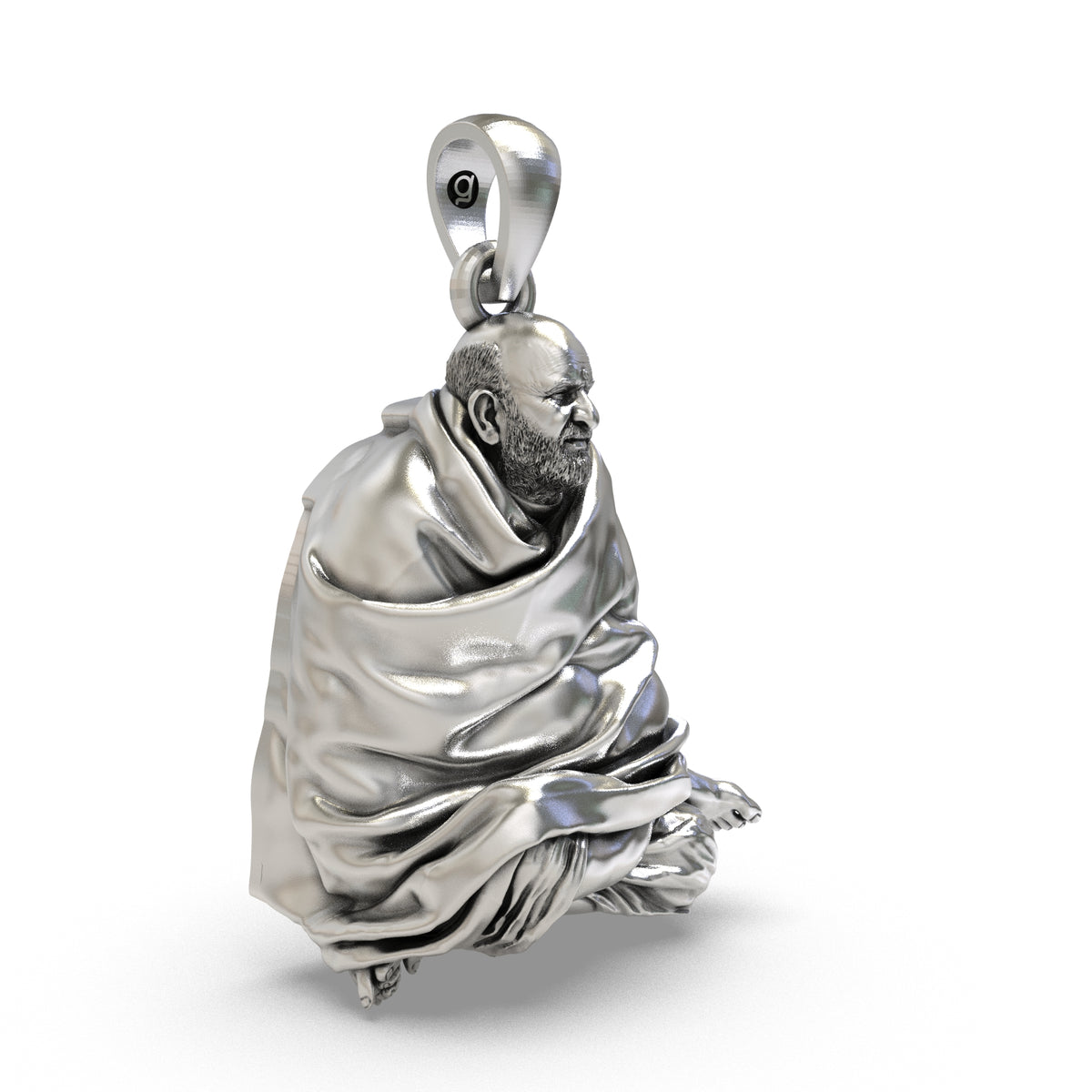 925 sterling silver Neem Karoli Baba pendant