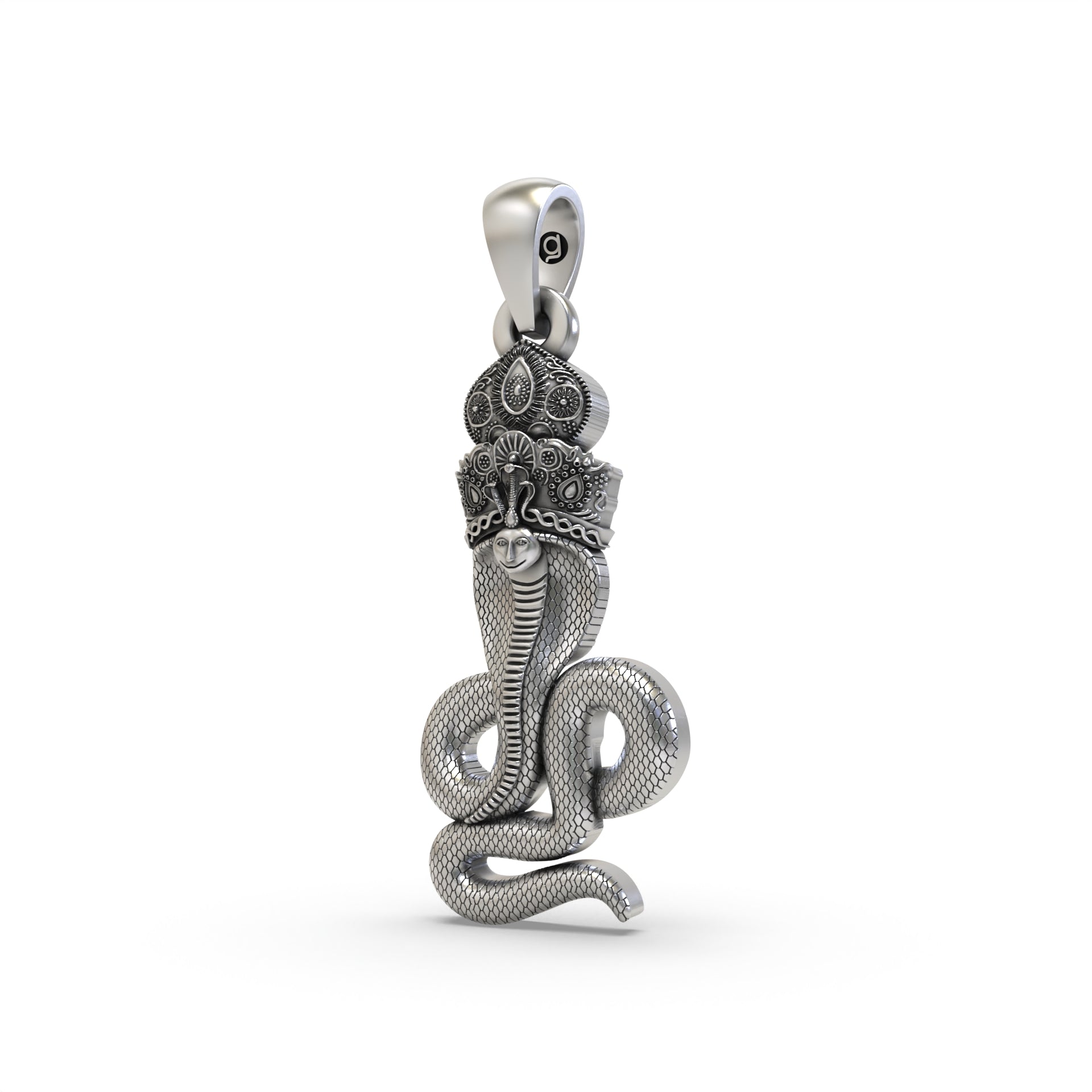 Silver Goga Maharaj Pendant – Goyani - Main Image