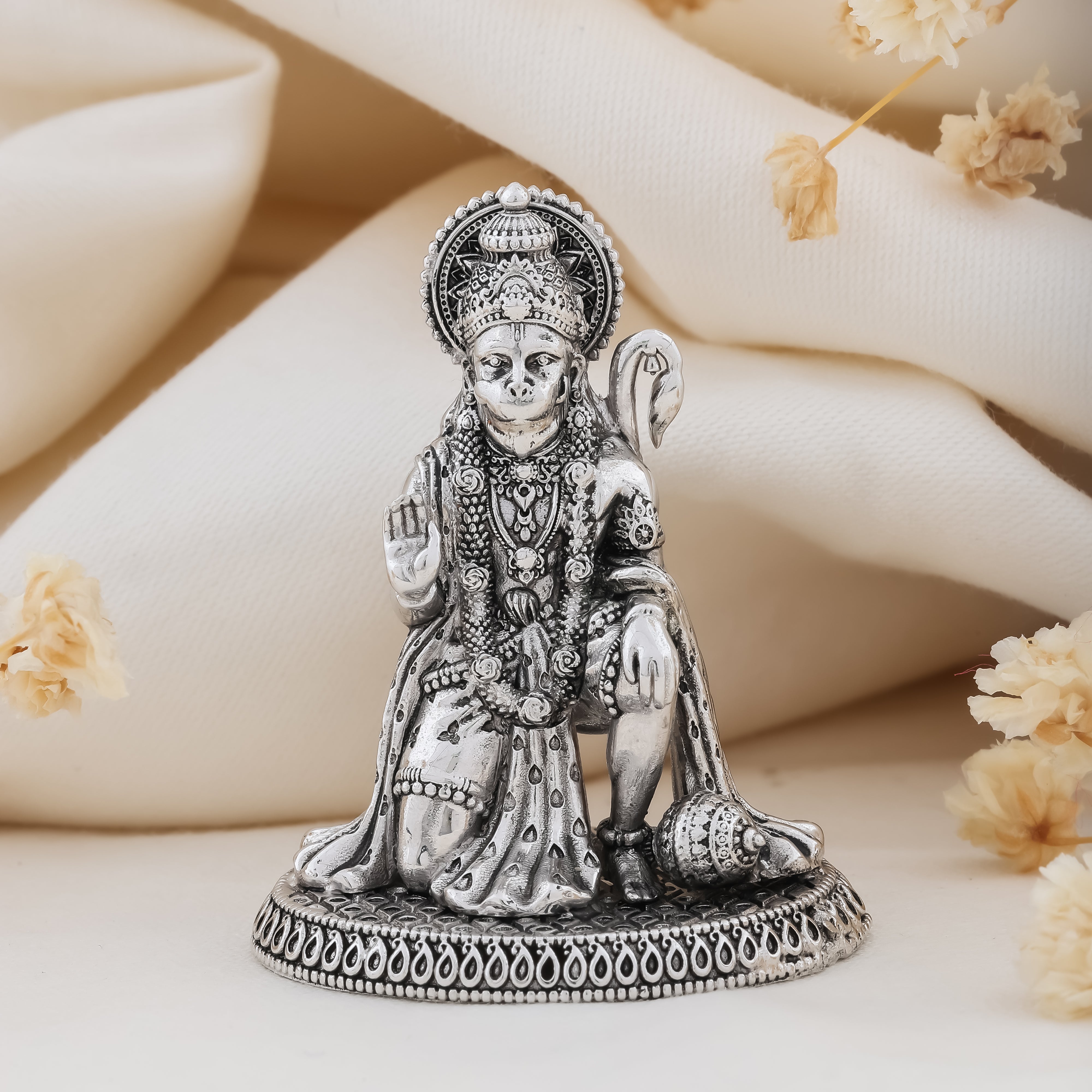 925 Silver Hanumanji 3D Idol