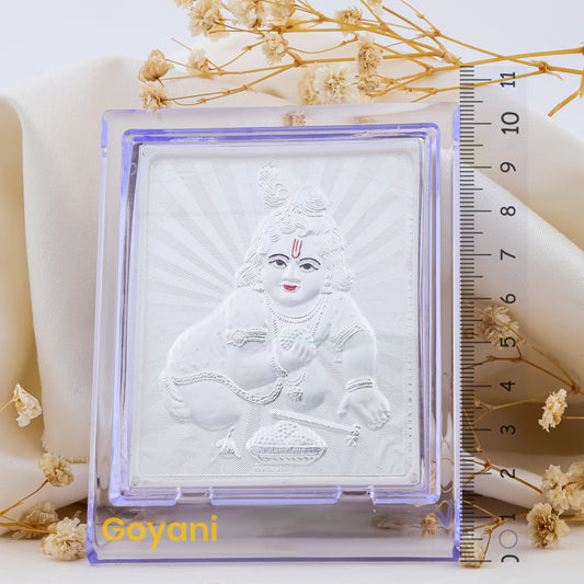 999 Silver Laddu Gopal Stand