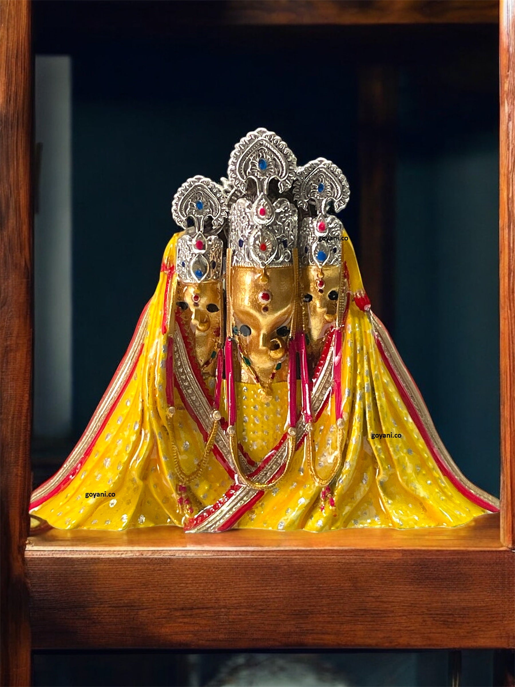925 Silver Pitambara Bagalamukhi Mata Idol – Divine Shakti Gift
