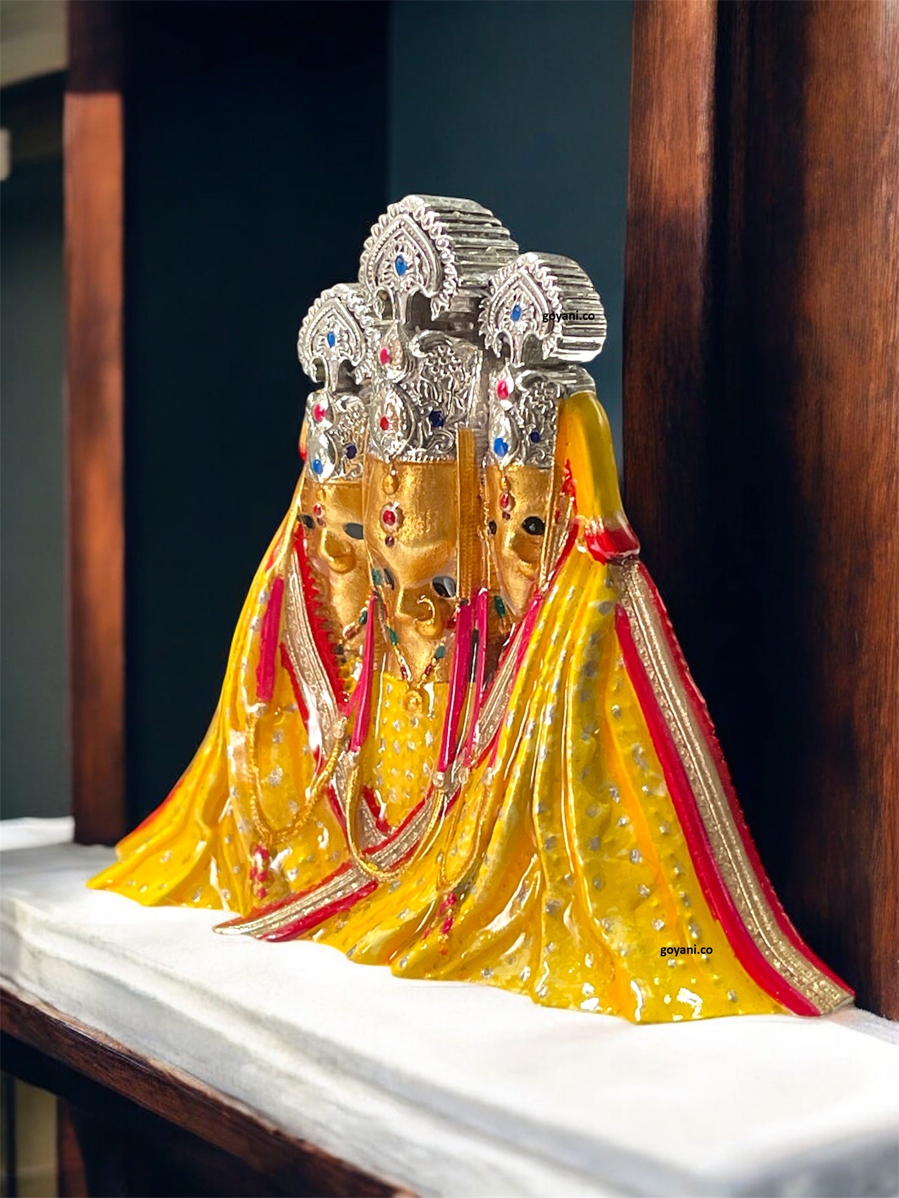 925 Silver Pitambara Bagalamukhi Mata Idol – Divine Shakti Gift
