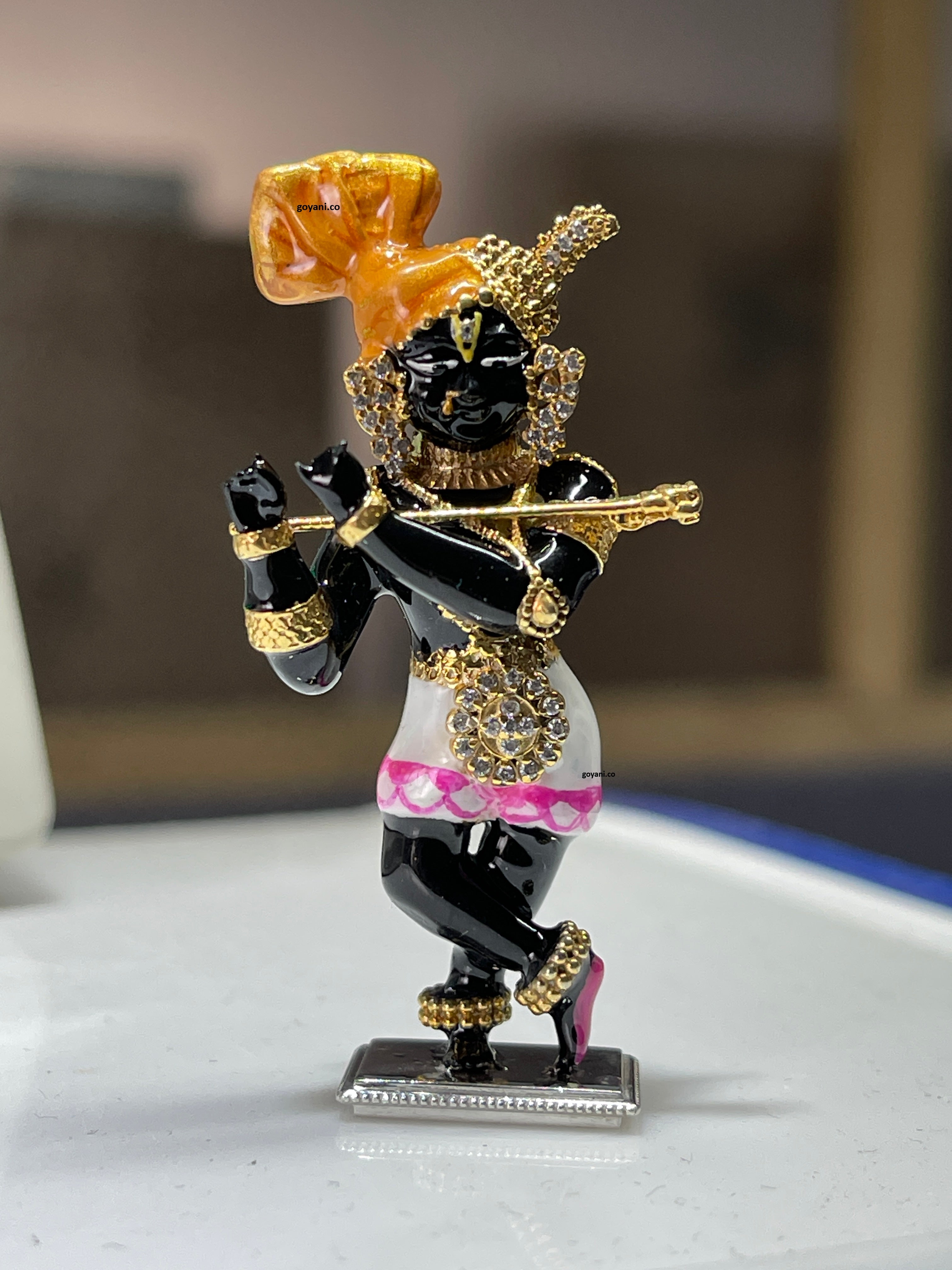 925 Silver Radha Raman Idol