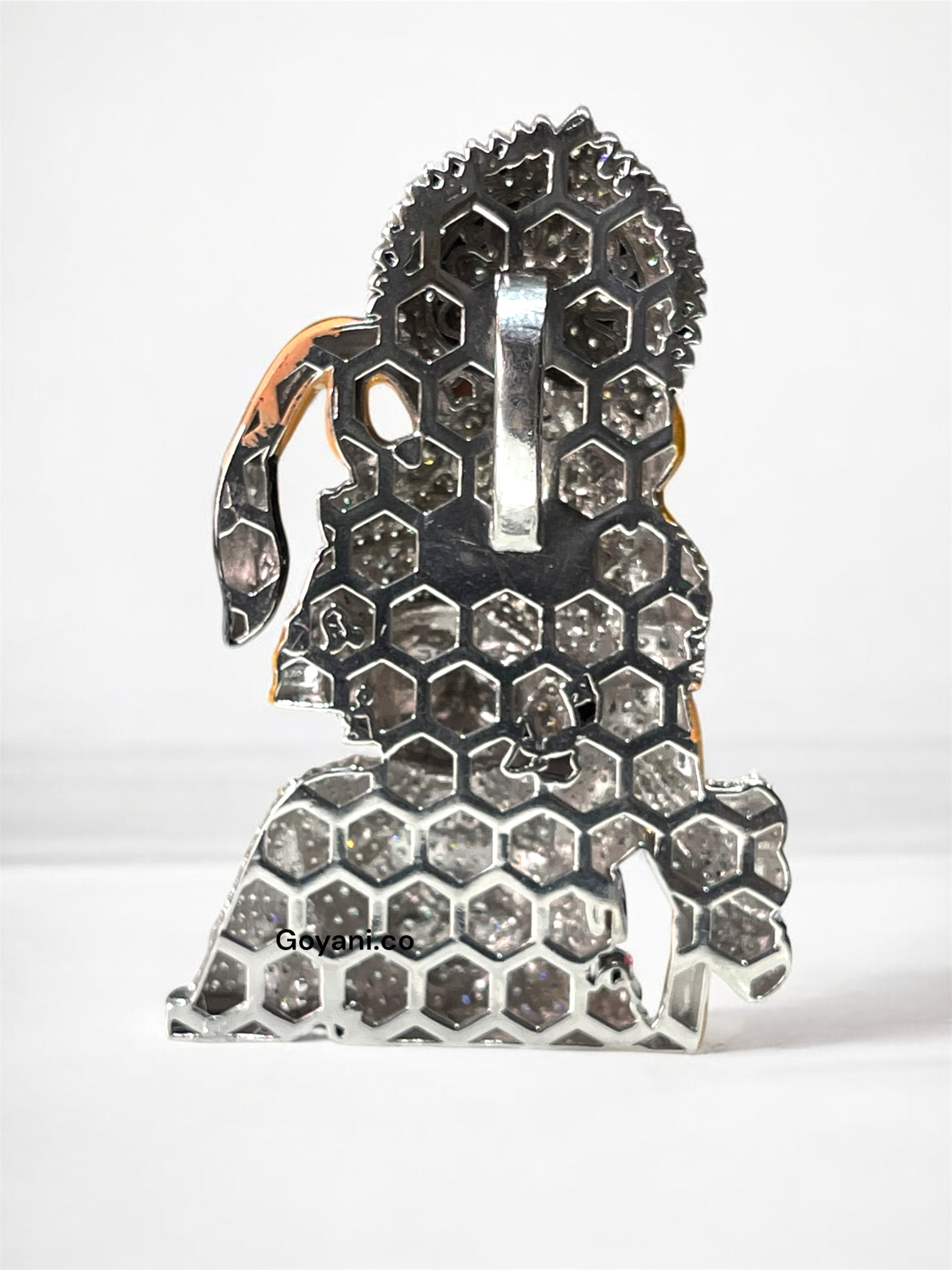 925 Silver Salangpur Kashtbhanjan Hanumanji Pendant – Unique Enamel & Stone Design for Protection & Devotion