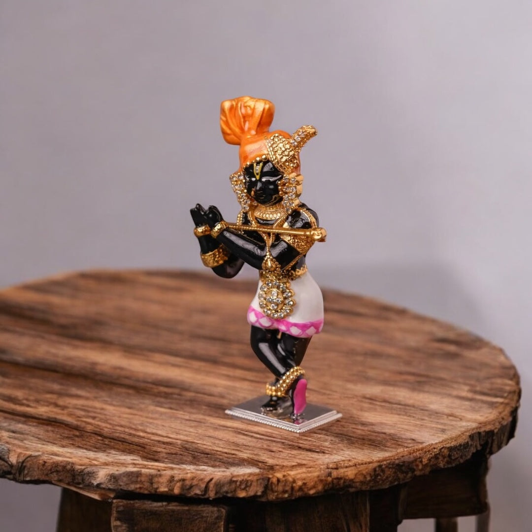 925 Silver Radha Raman Idol