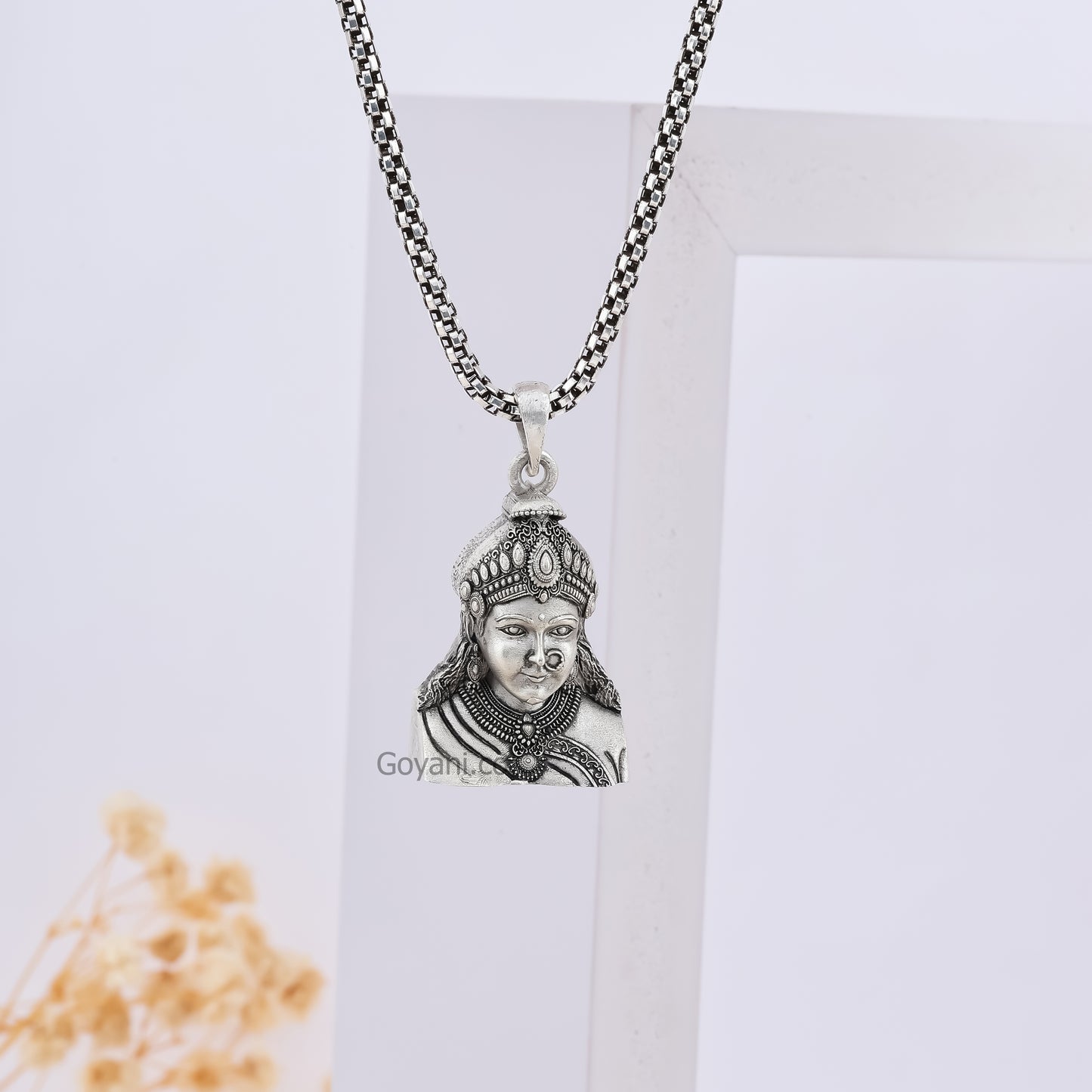 Silver Chehar maa Pendant