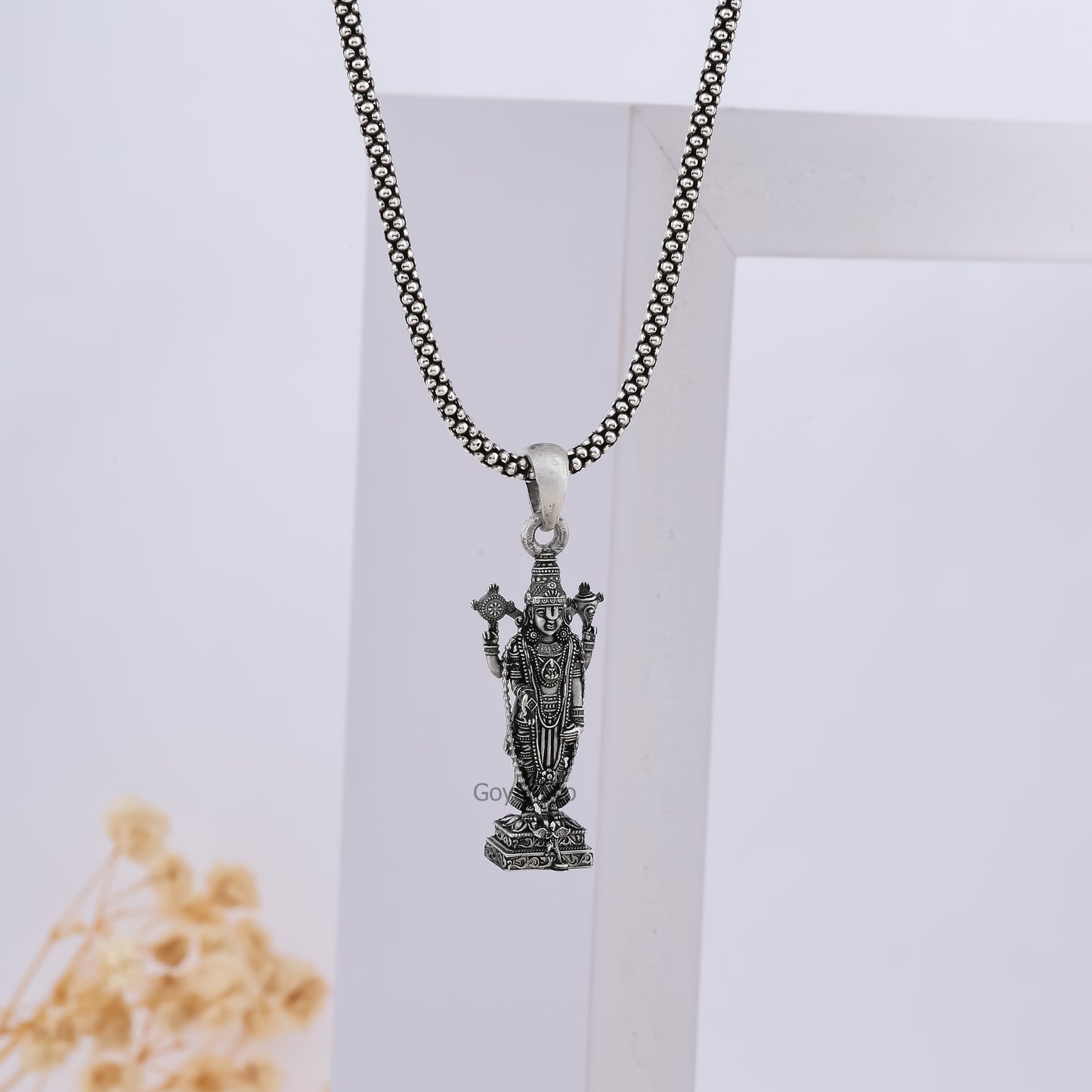 Silver Tirupati Balaji Pendant