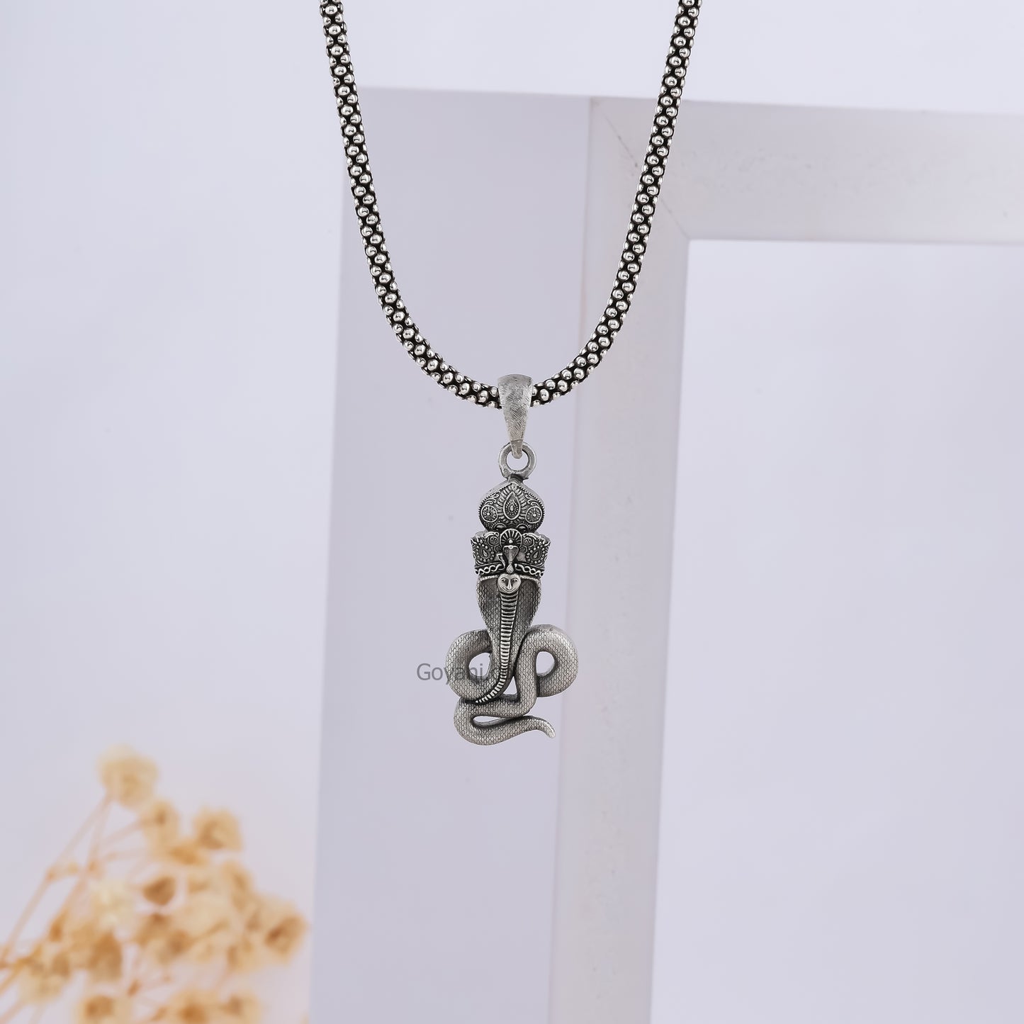 Silver Goga Maharaj Pendant