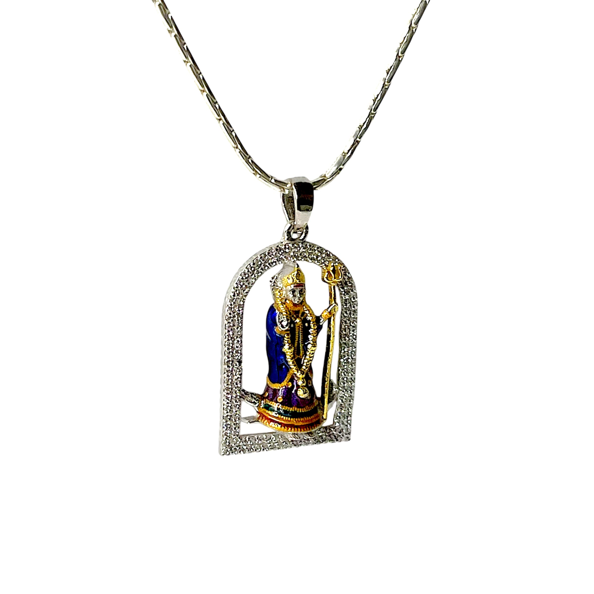 Khodiyar Maa pendant with Mina work
