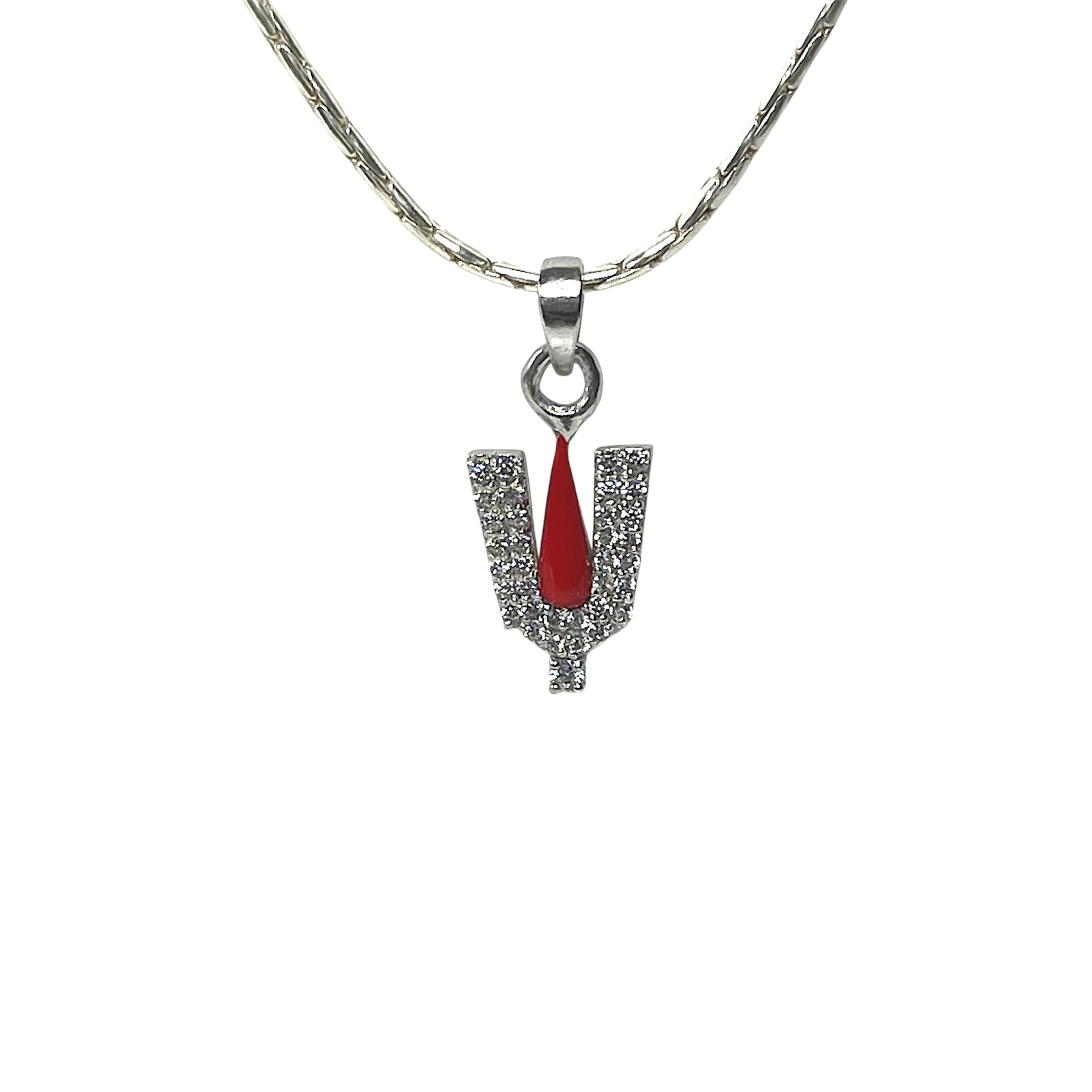 925 silver Venkateswara Tilak pendant front view