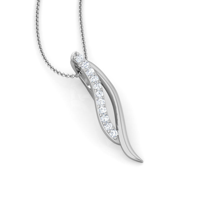 925 Silver Svelte Diamond Chain Pendant