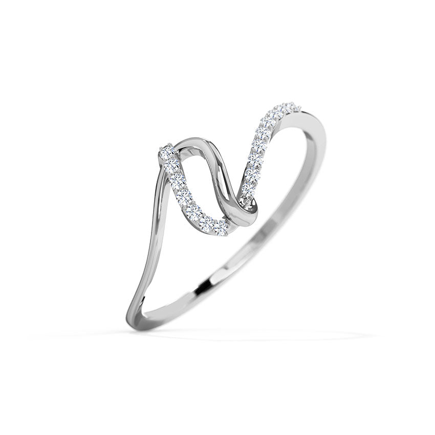 Starry Wave Sterling Silver Ring