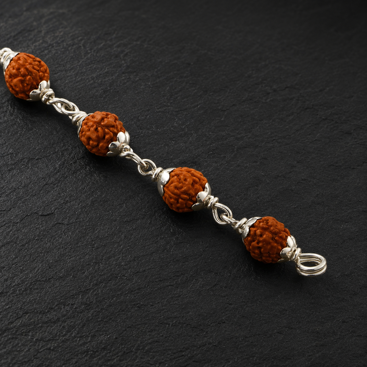 Lord Shiva Rudraksha bracelet with natural 6–7 mm beads