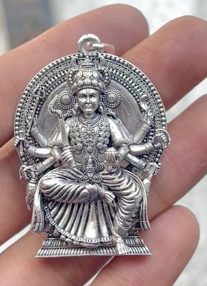 925 Sterling Silver Chottanikkara Bhagavathi Amman Pendant