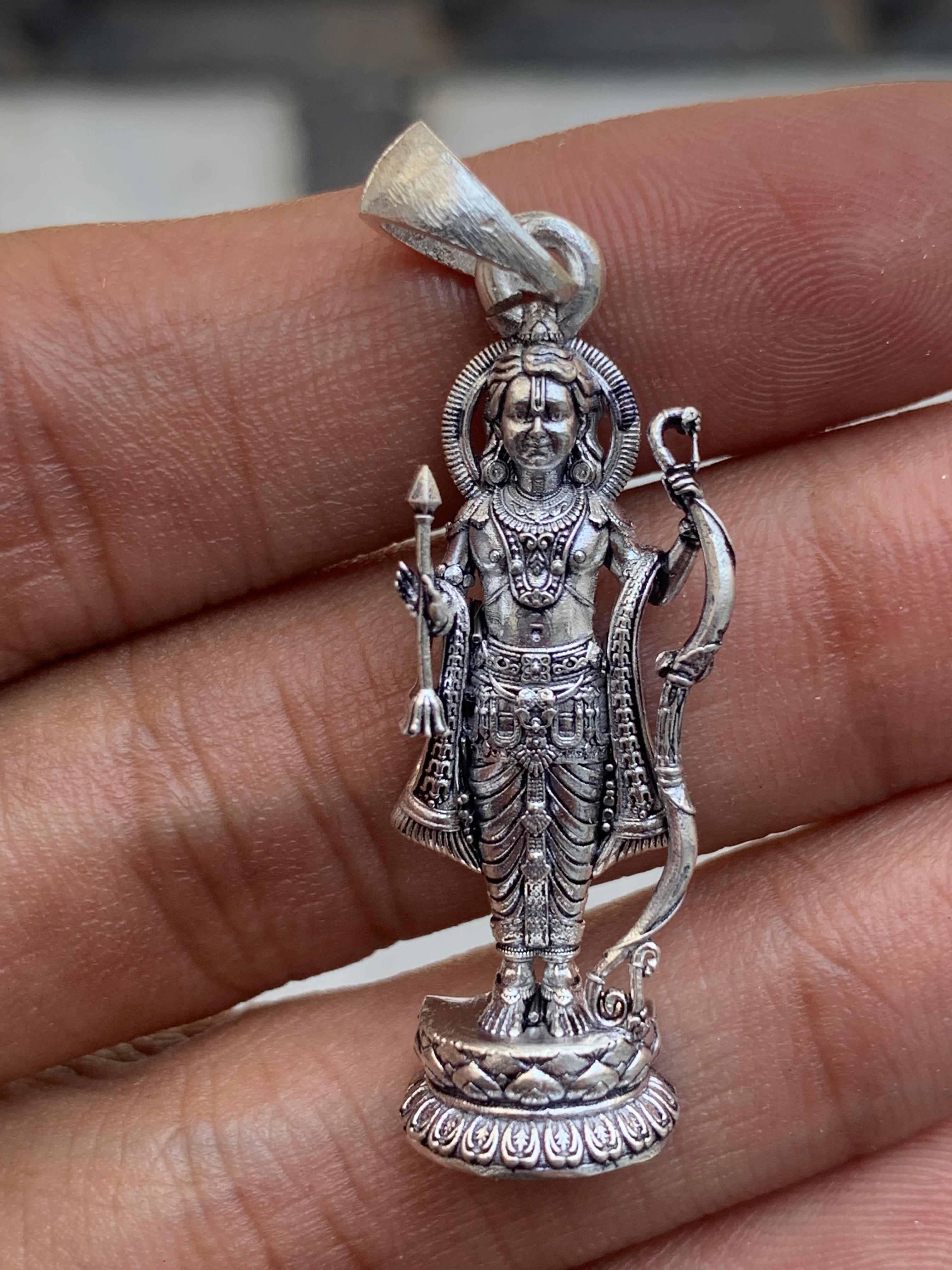 Silver Ram lalla Pendant