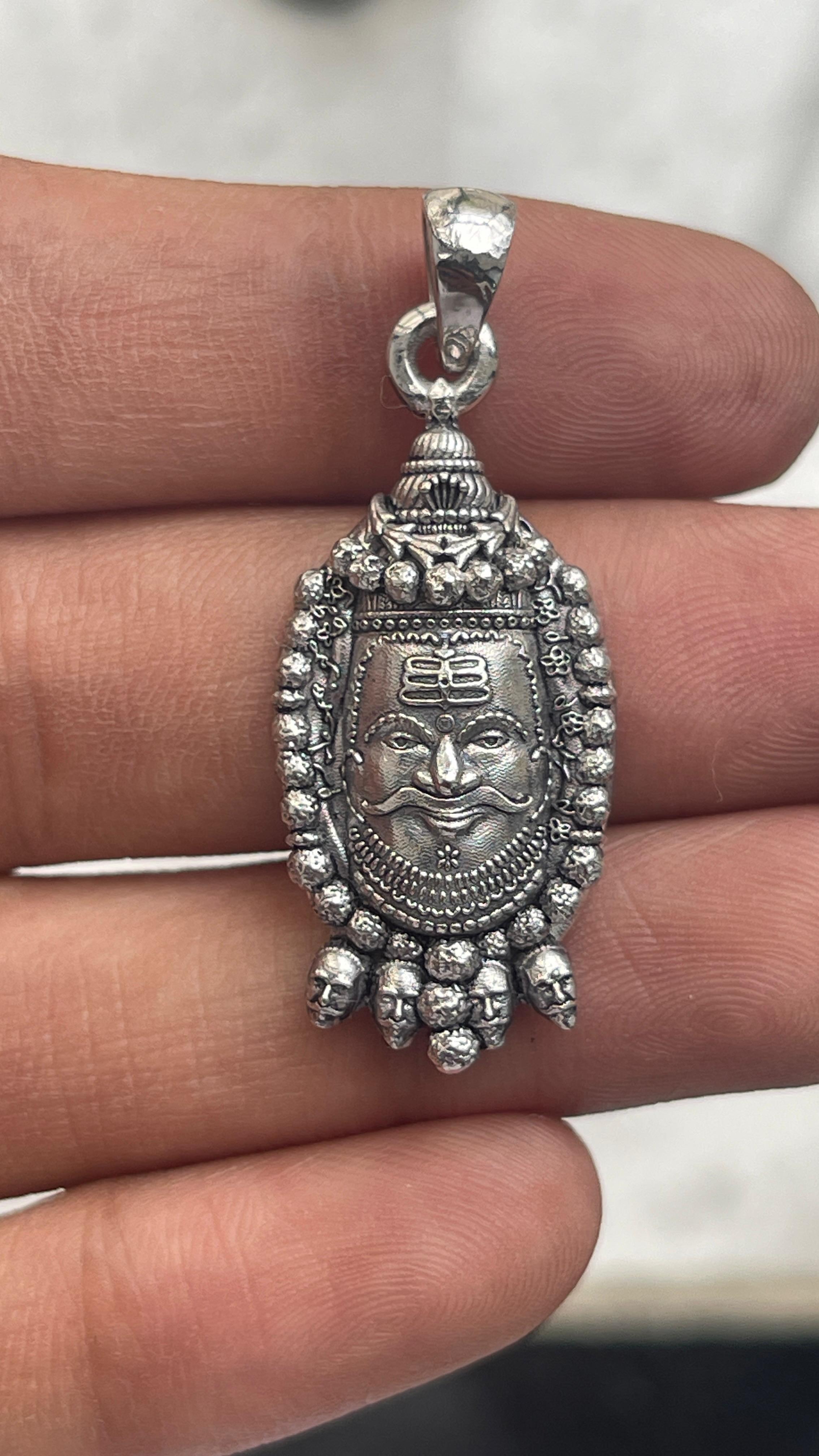 Silver Mahakal Pendant