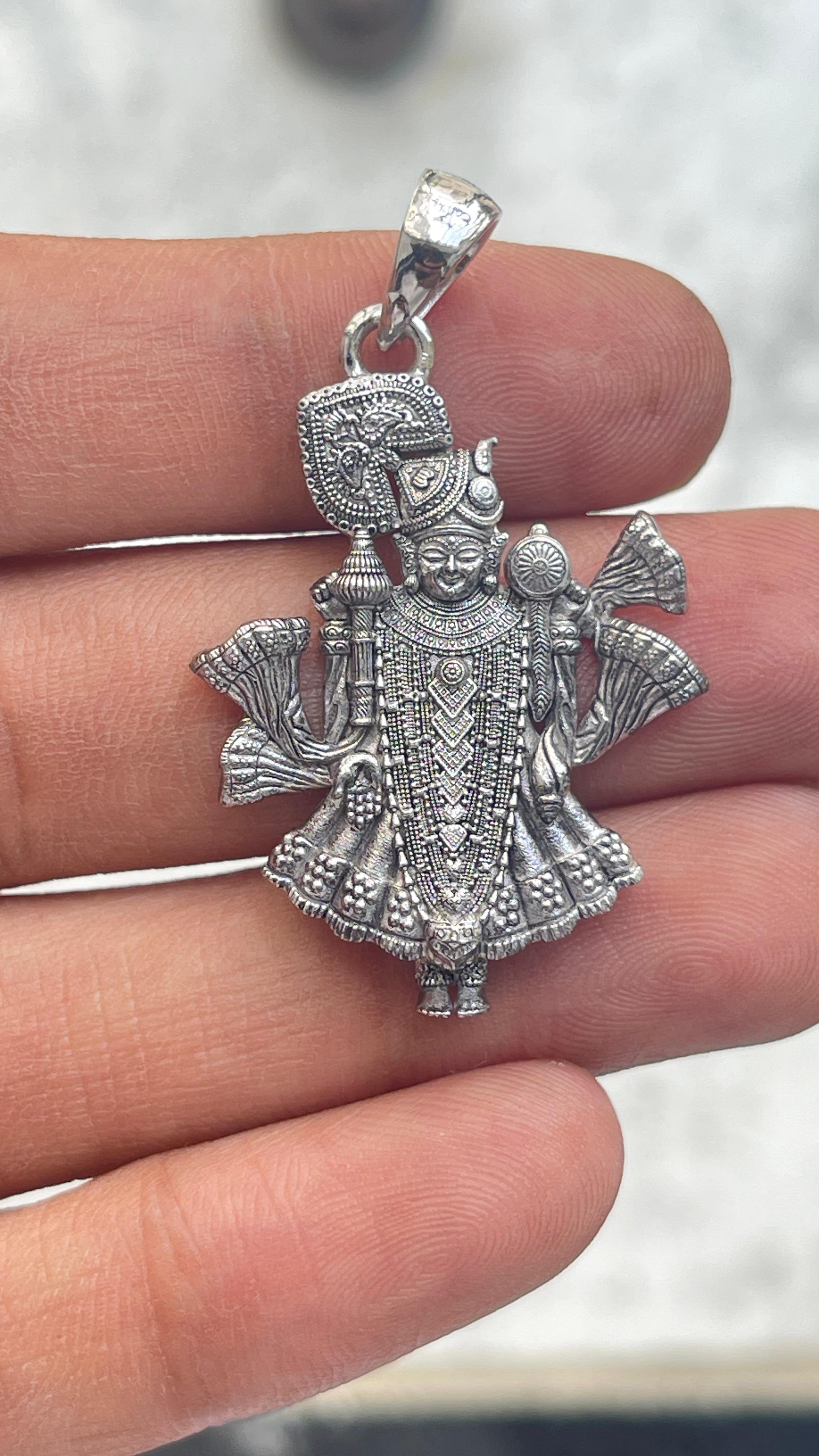 Silver Dwarkadhish Pendant