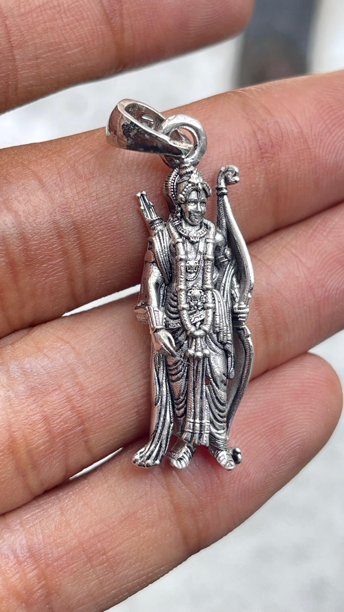 SIlver Lord Ram Pendant