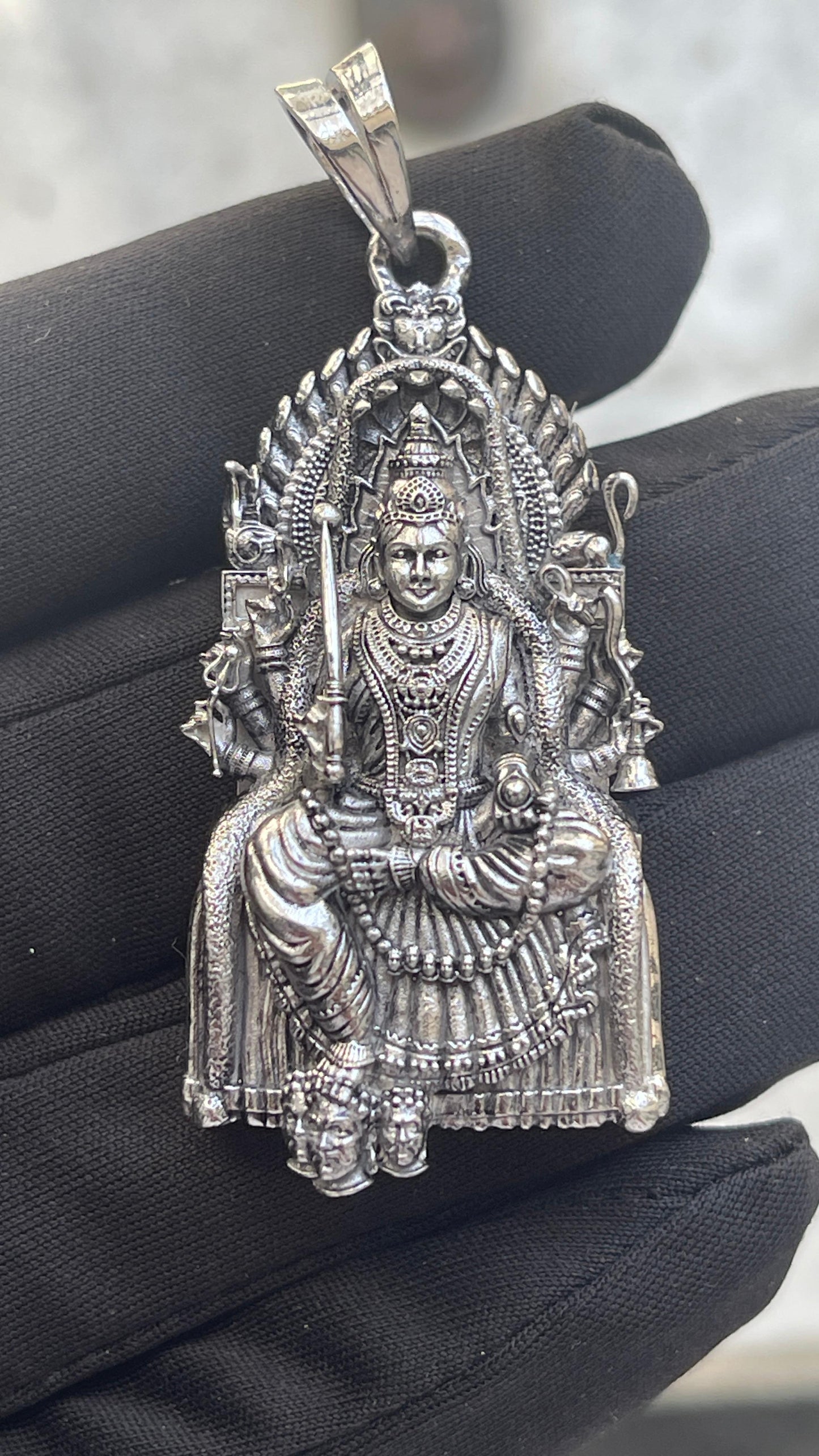 925 Sterling Silver Samayapuram Mariamman Locket