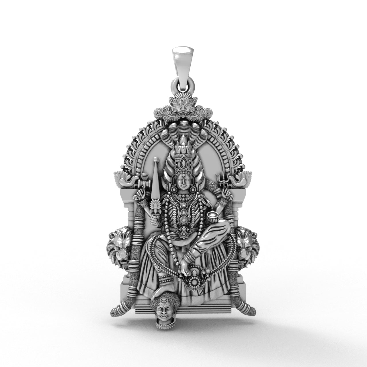 Angala Parameswari Amman 925 Silver Pendant