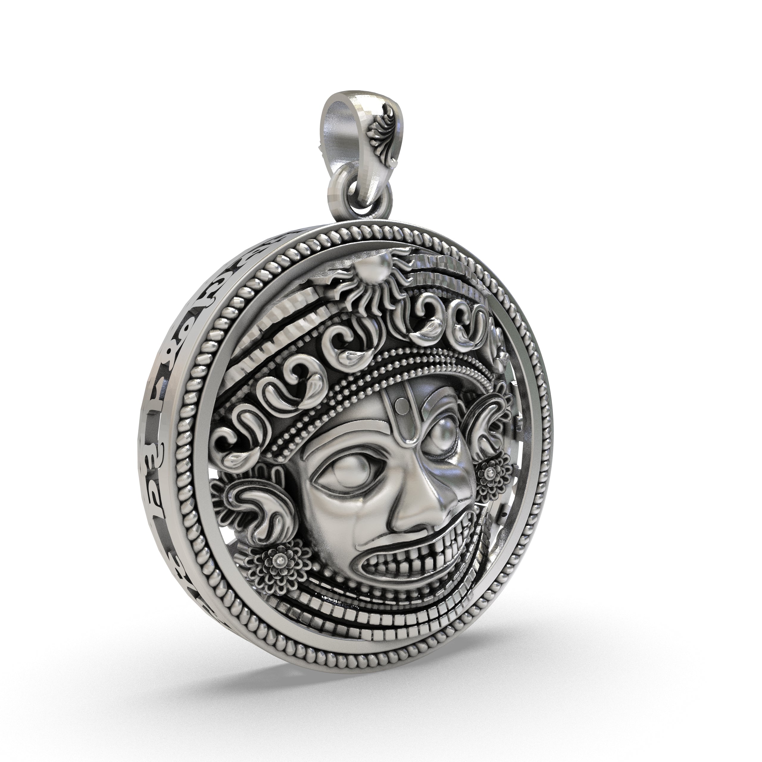 925 Silver Kashtbhanjandev Salangpur Hanumanji Pendant – Powerful Protection & Energy Shield Amulet