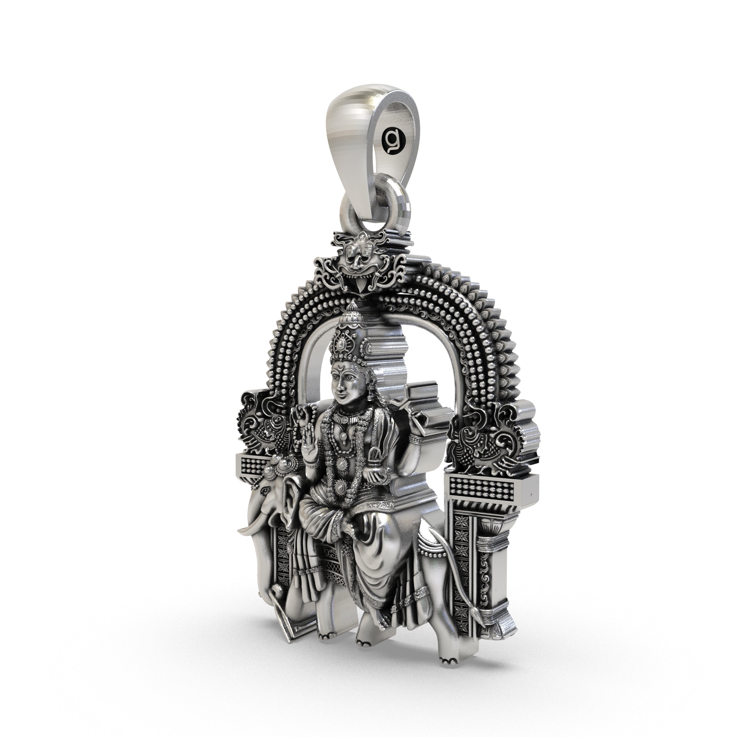 925 Silver Brihaspati Pendant | Sterling Silver Guru Graha Locket