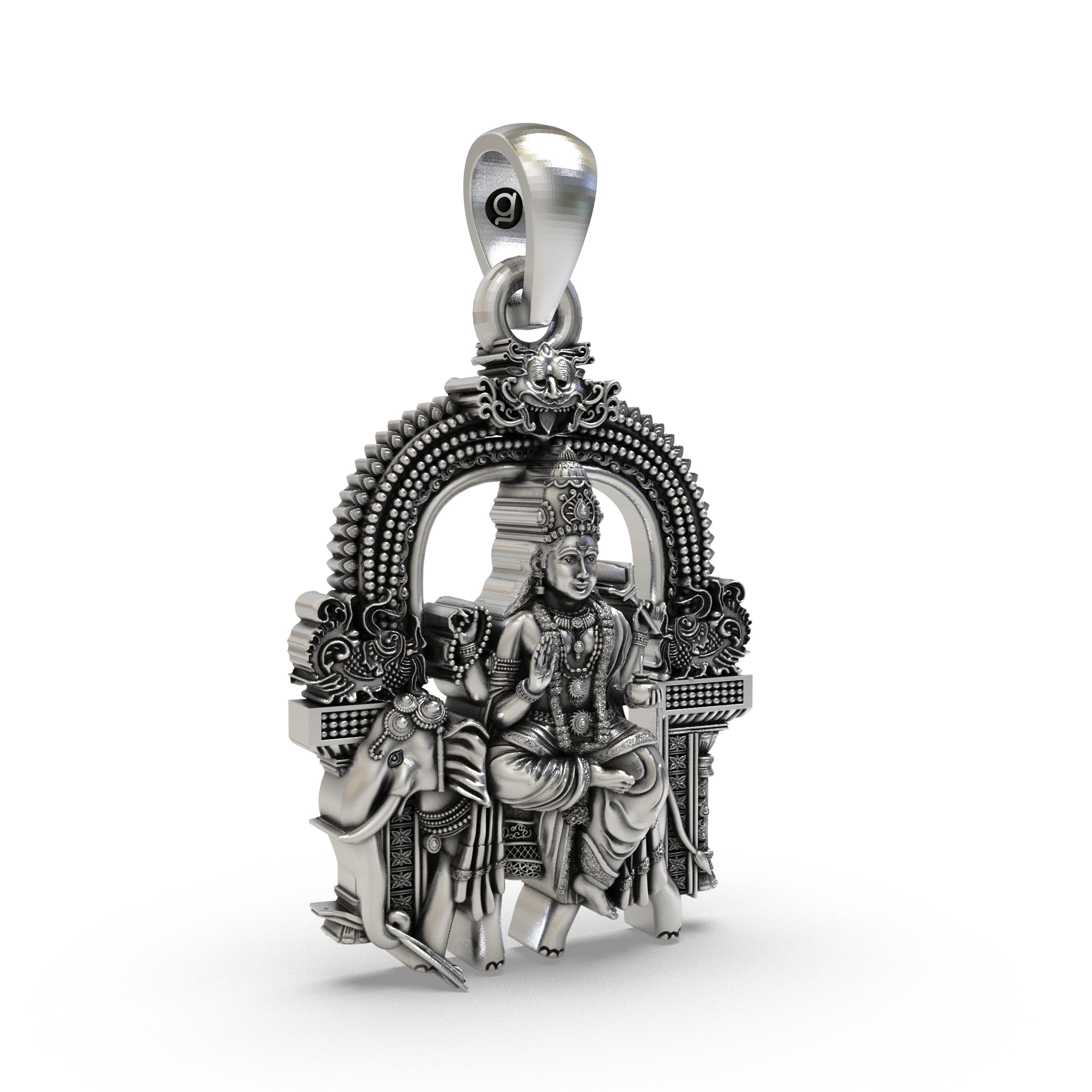 925 Silver Brihaspati Pendant | Sterling Silver Guru Graha Locket