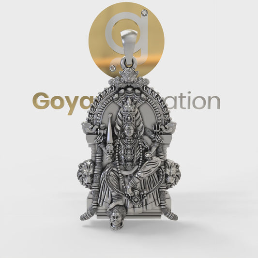 Angala Parameswari Amman 925 Silver Pendant