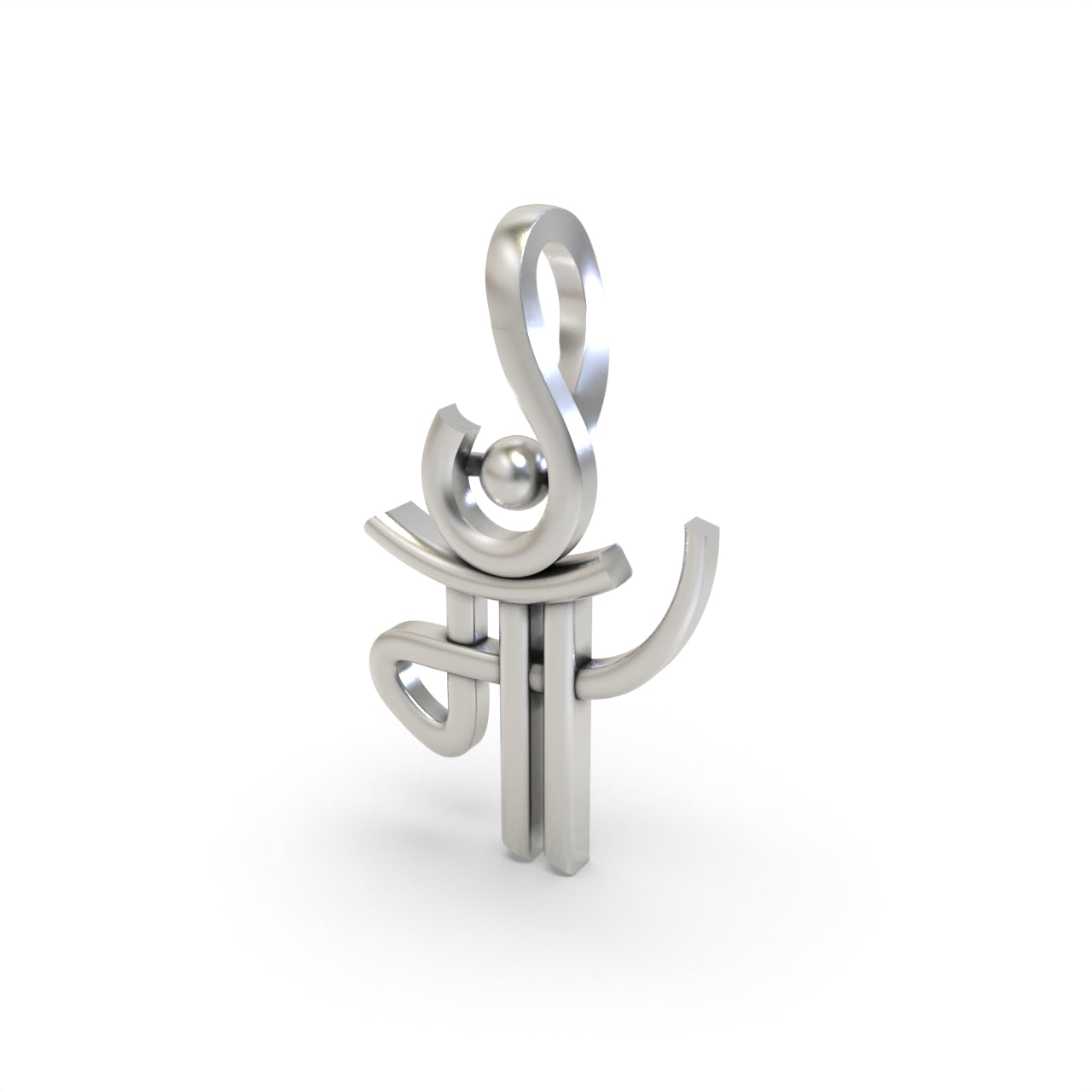 Silver Maa pendant