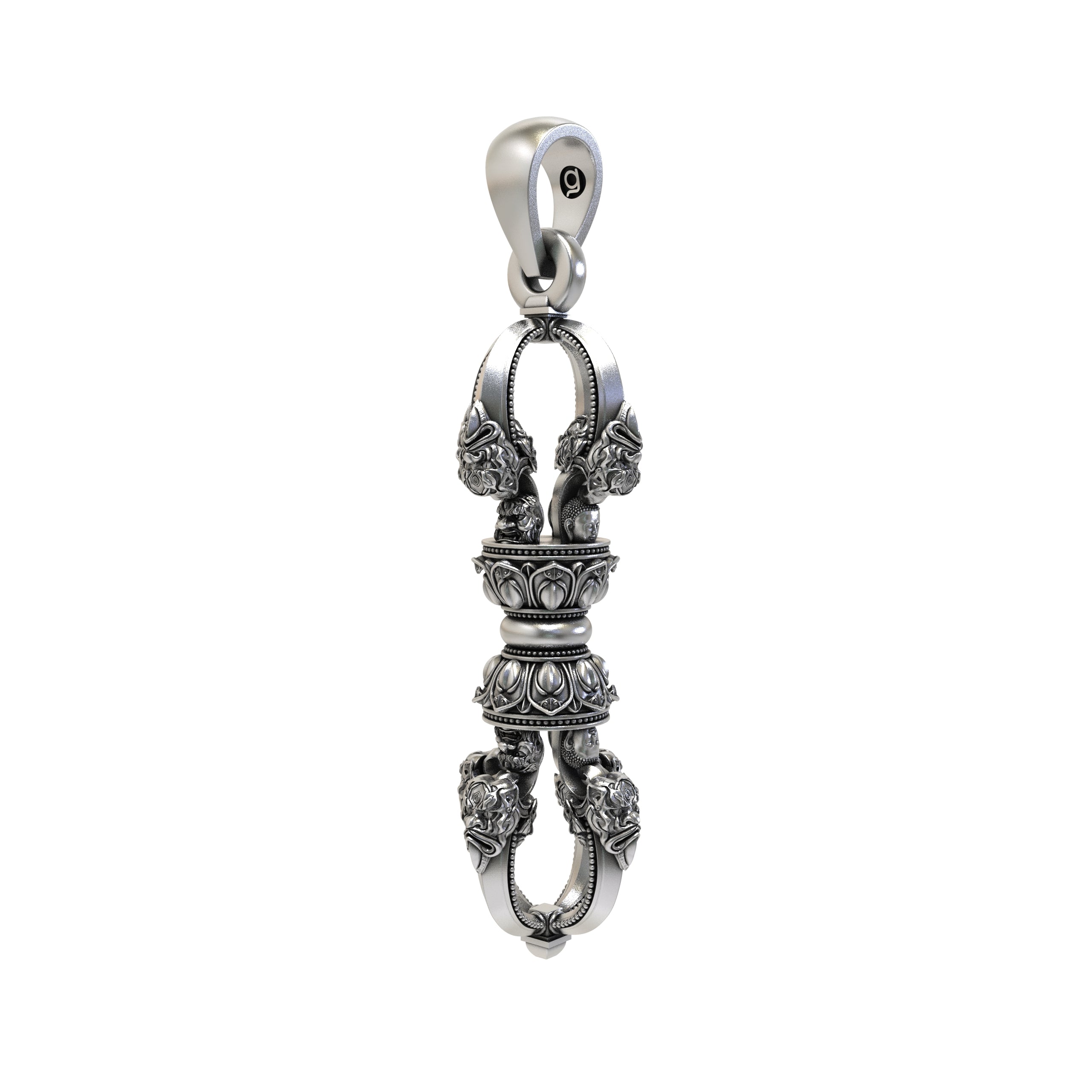 925 Sterling Silver Vajra Dorje Pendant