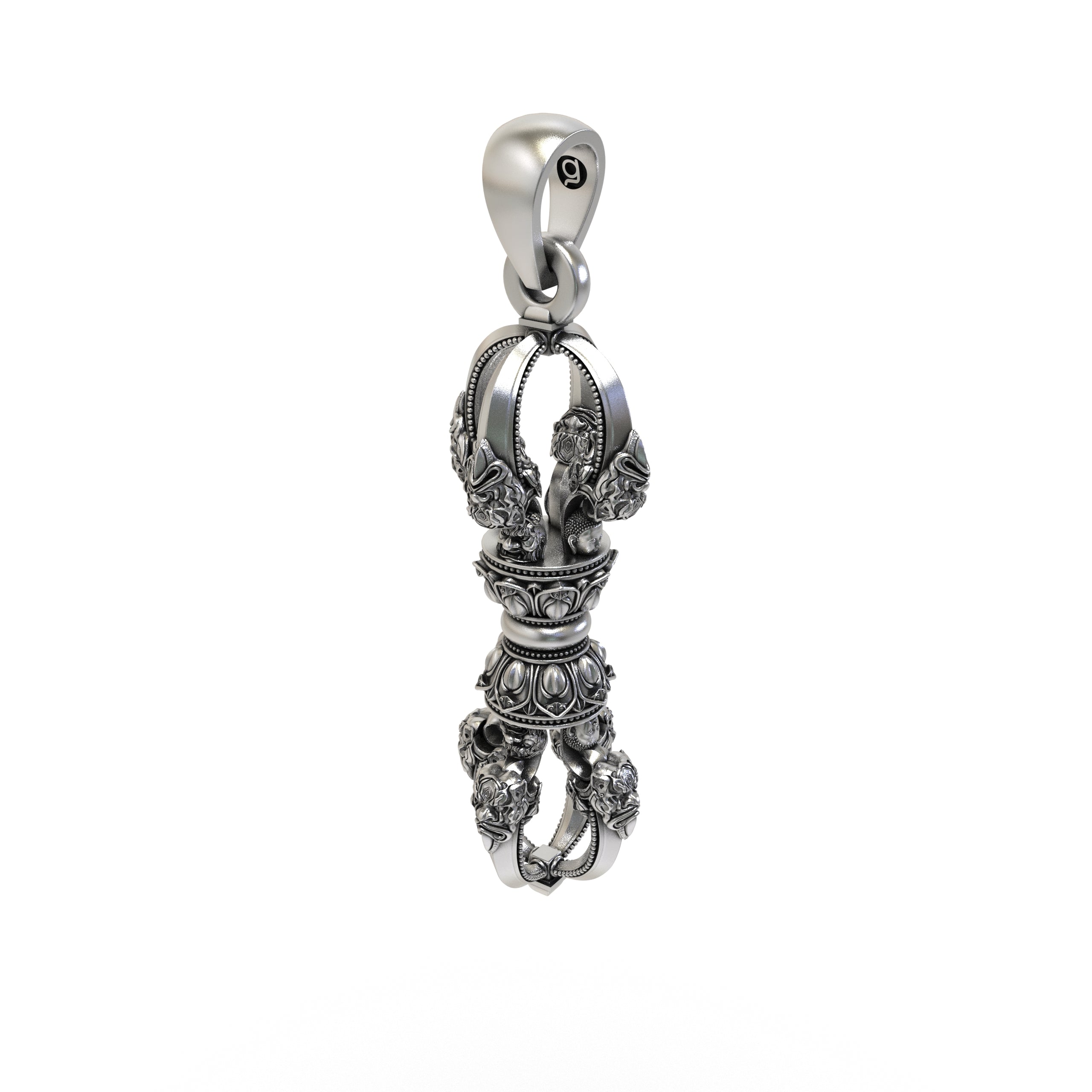 925 Sterling Silver Vajra Dorje Pendant